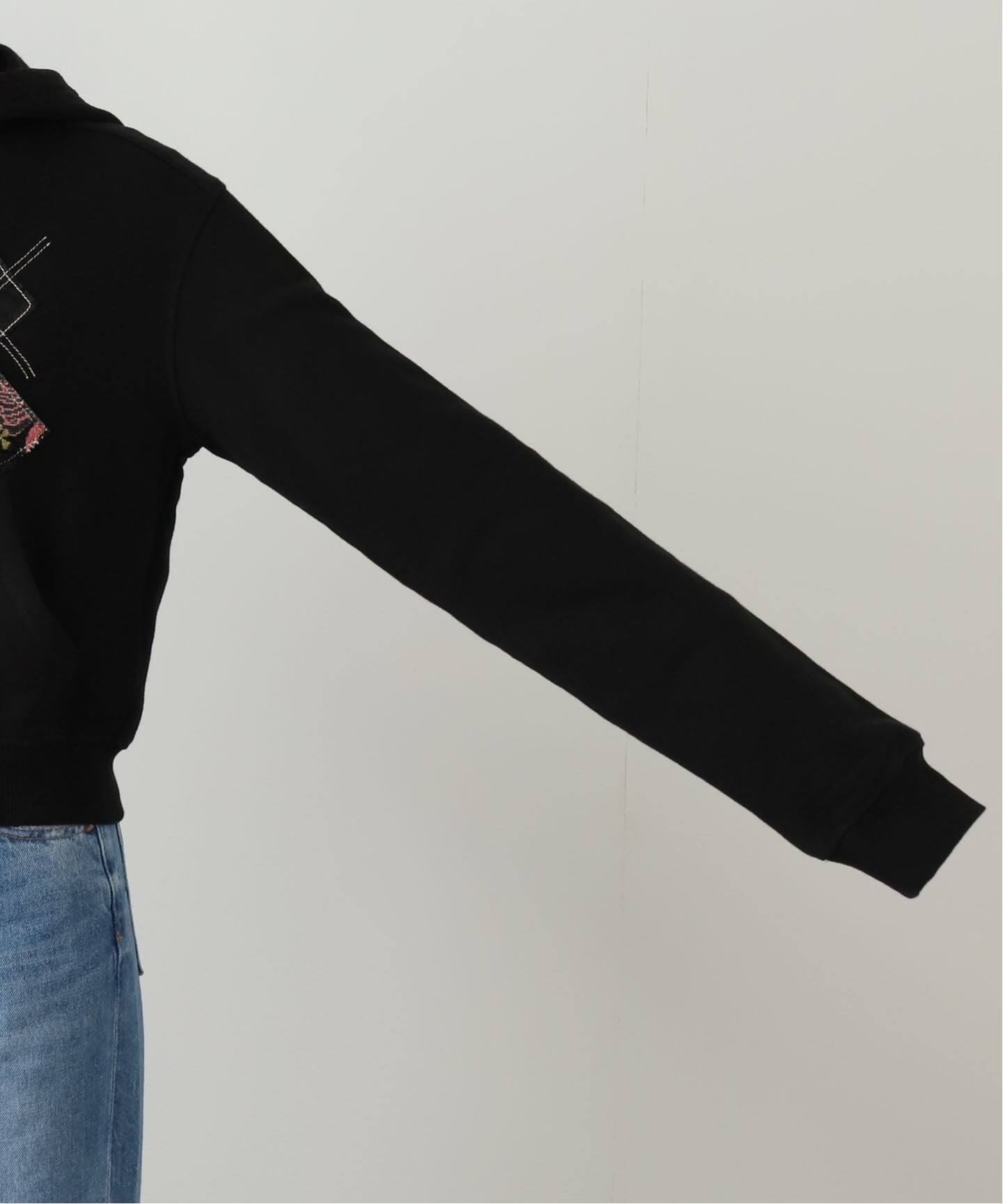 OPEN YY / オープンワイワイ】Knitted ARGYLE PATCHED HOODIE