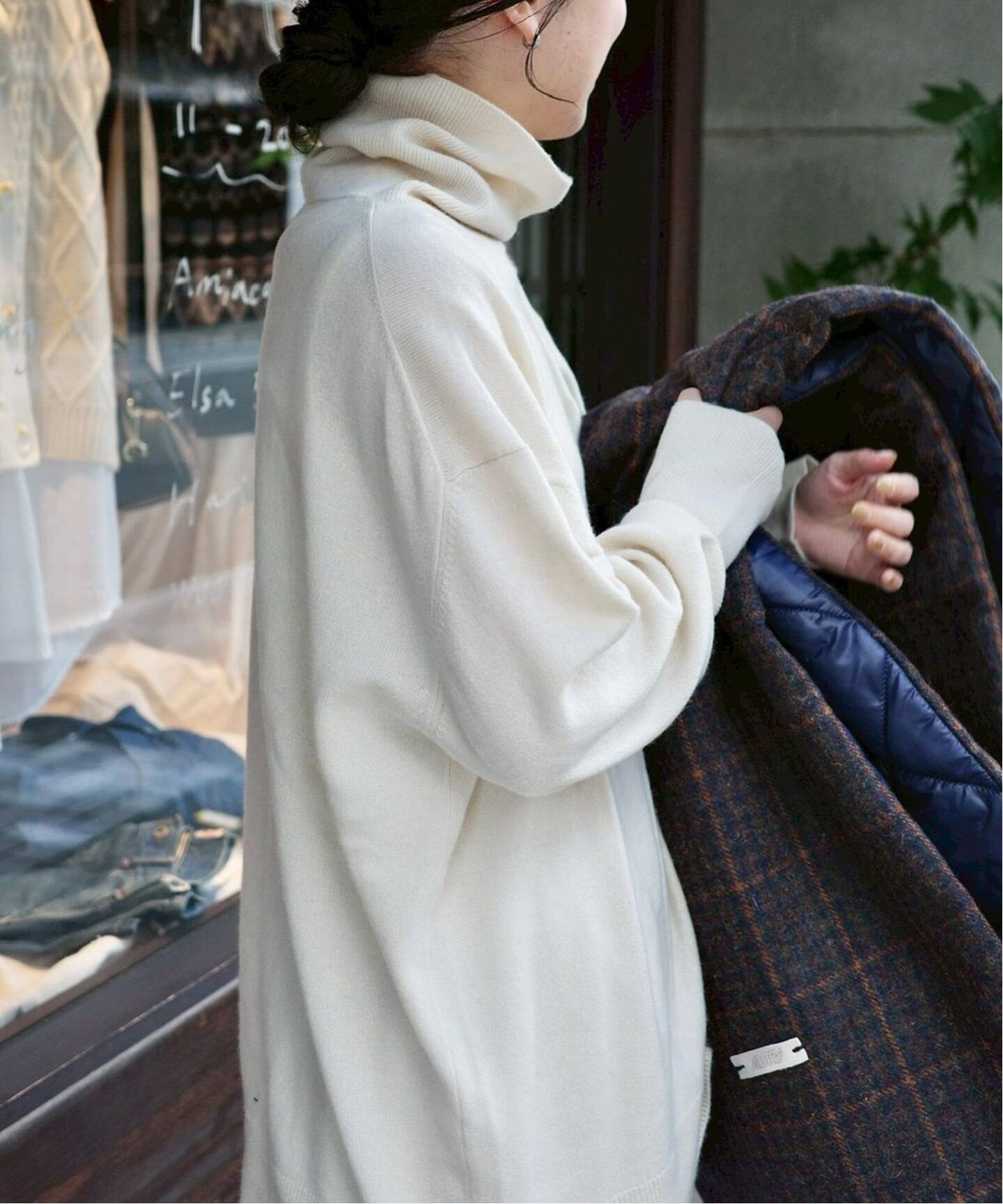 カシミヤ タートルネックプルオーバー（ニット／セーター）｜journal