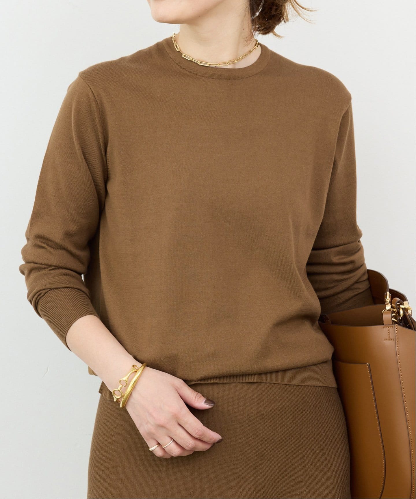 FF30 GIZA クルーネック プルオーバー（ニット／セーター）｜Deuxieme