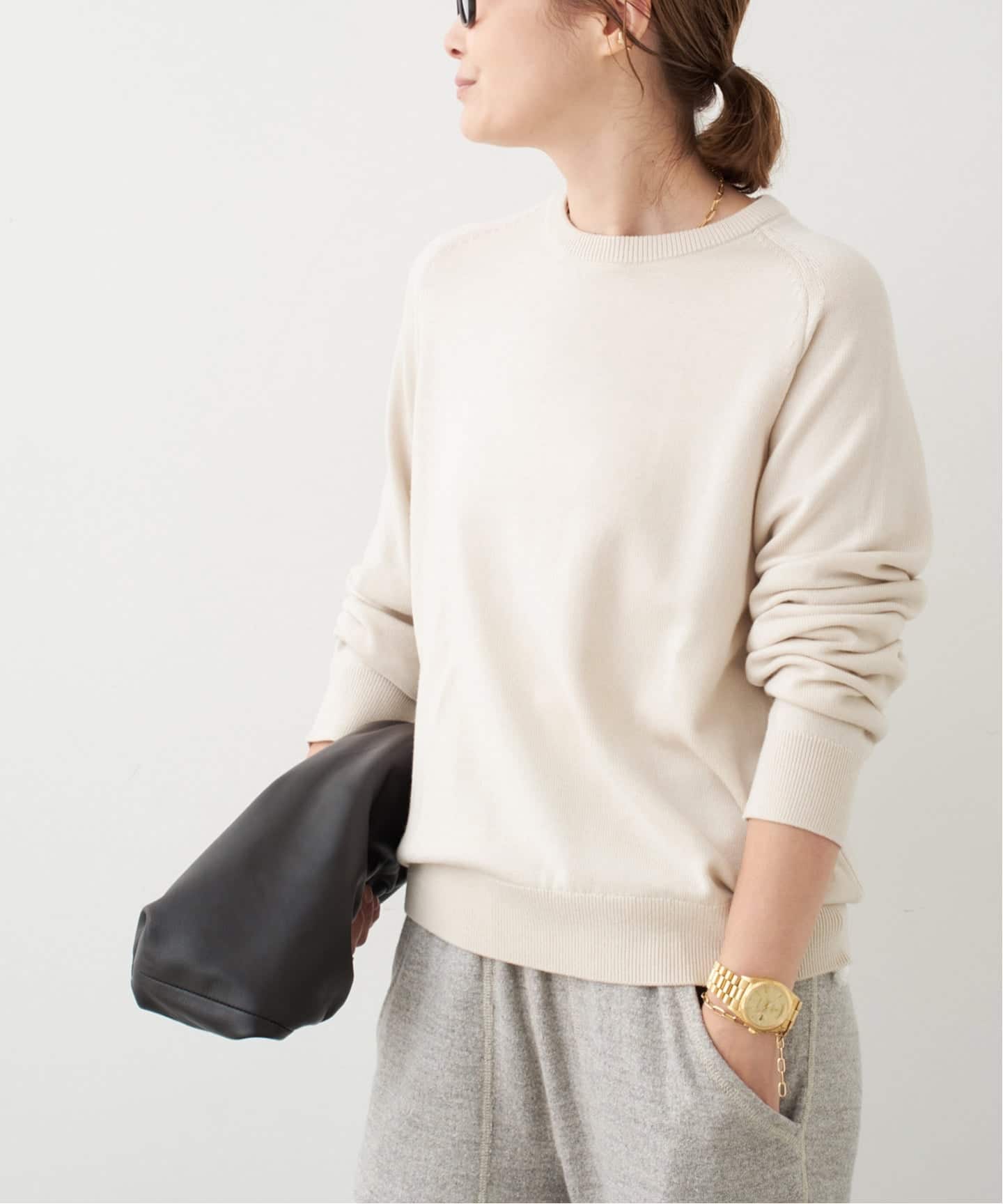 WISH クルーネック プルオーバー（ニット／セーター）｜Deuxieme