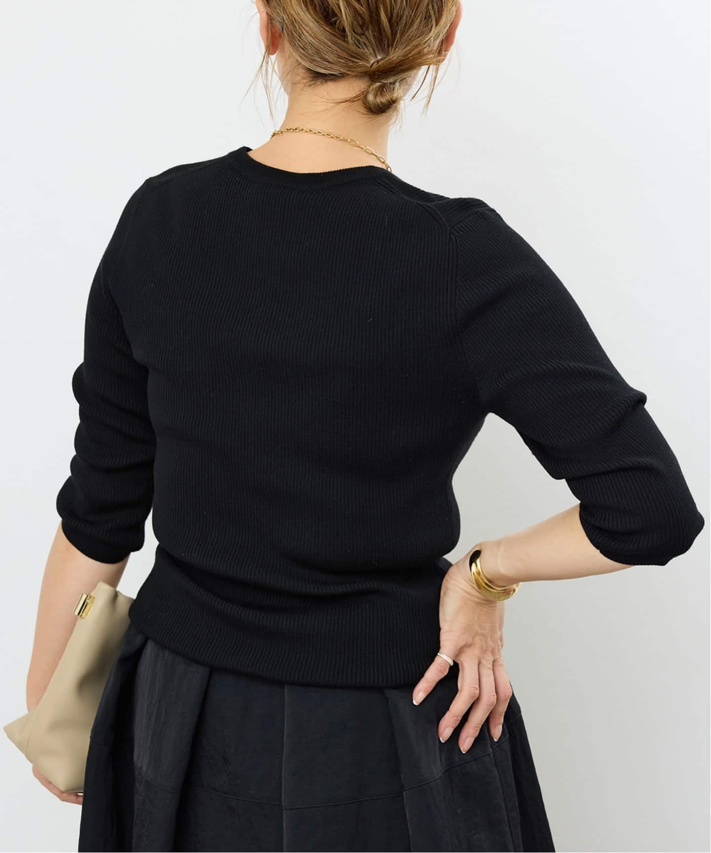 Rib クルーネック プルオーバー（ニット／セーター）｜Deuxieme Classe