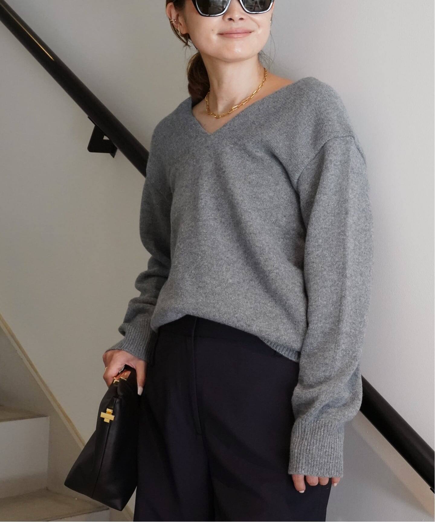 NOICE/ノイス】OFF-SHOULDER WOOLBLEND KNIT（ニット／セーター