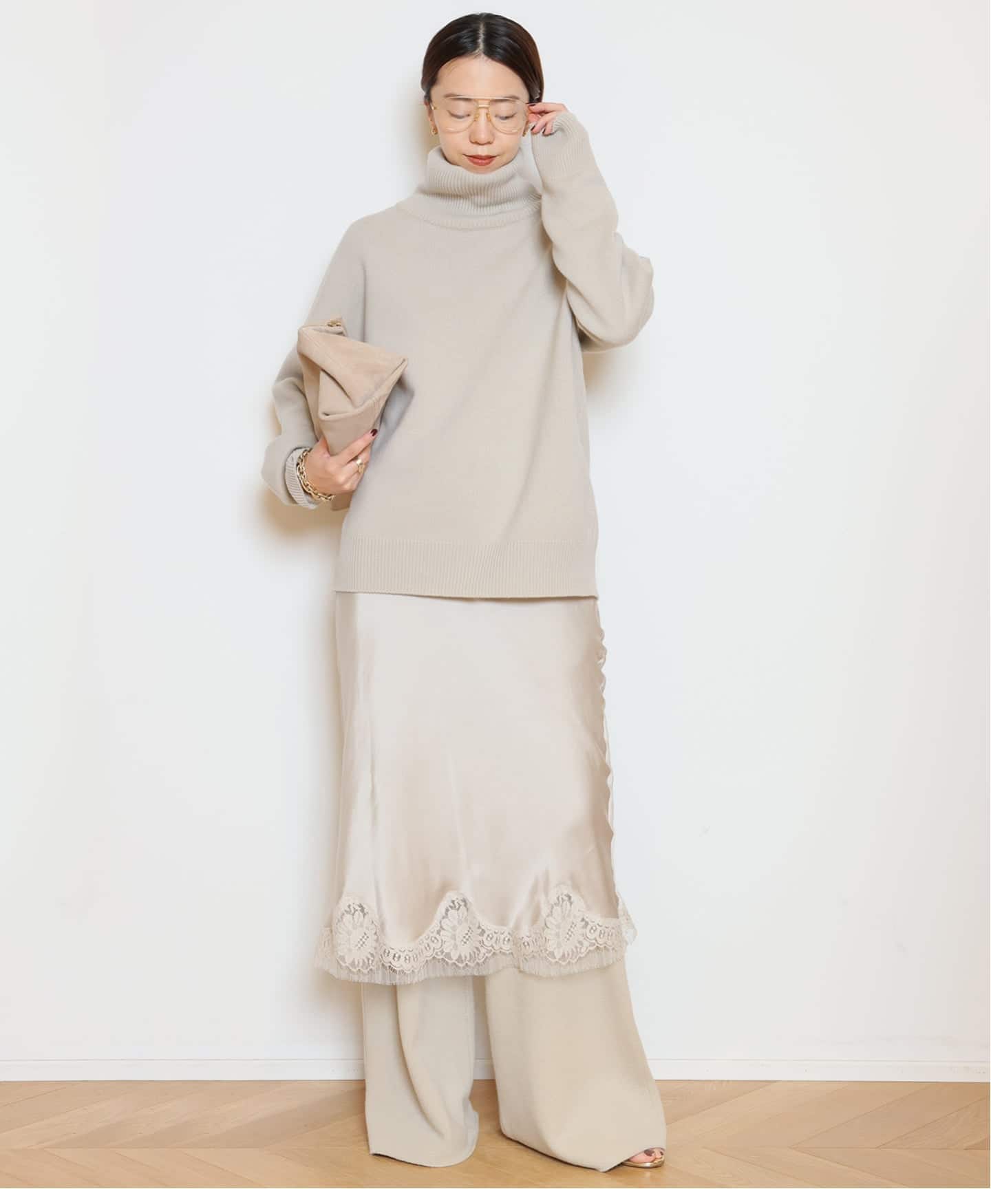 ミドルゲージタートルニット（ニット／セーター）｜MUSE de Deuxieme