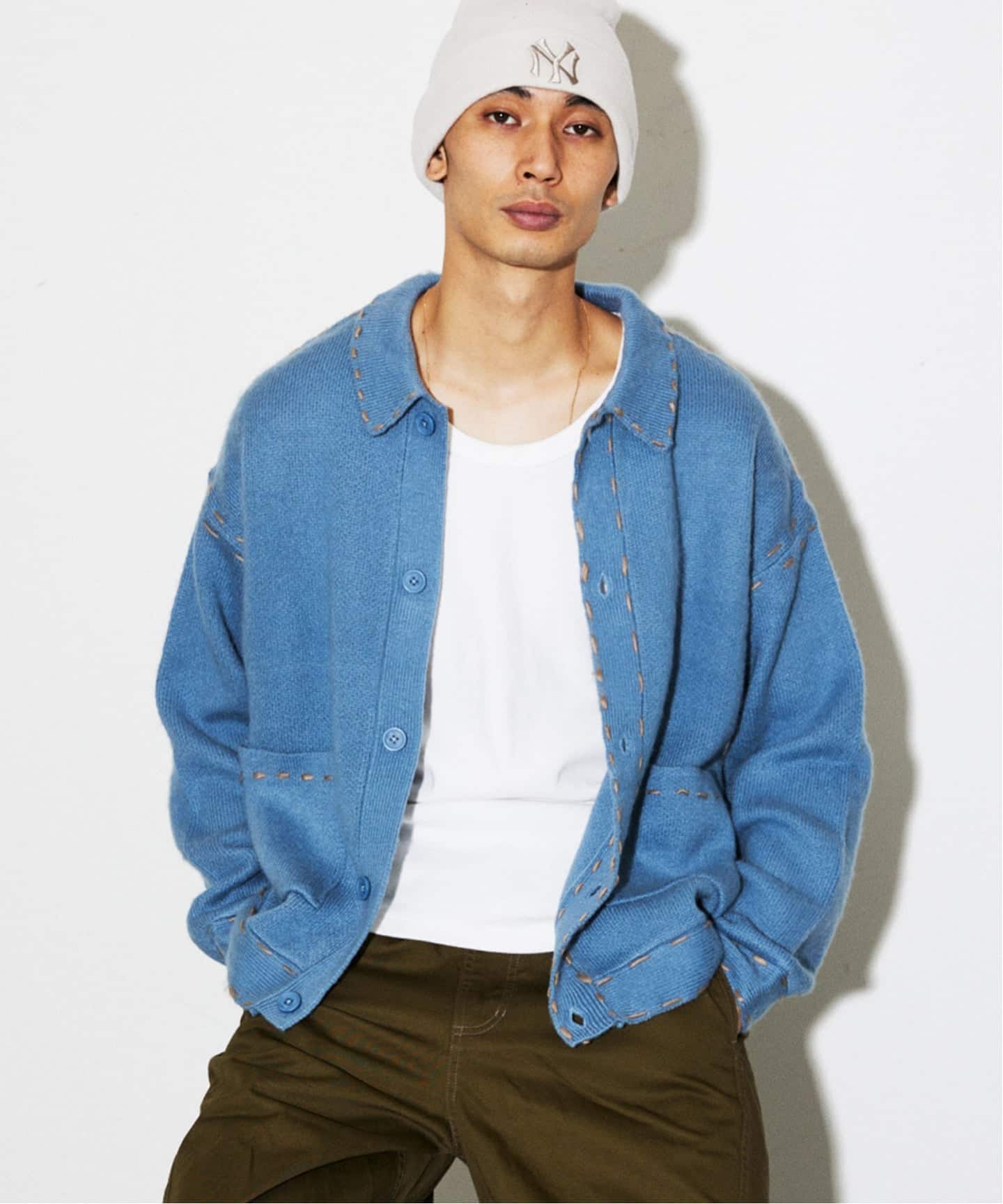 ハンド ステッチ ブラッシュド カーディガン（カーディガン）｜JOURNAL