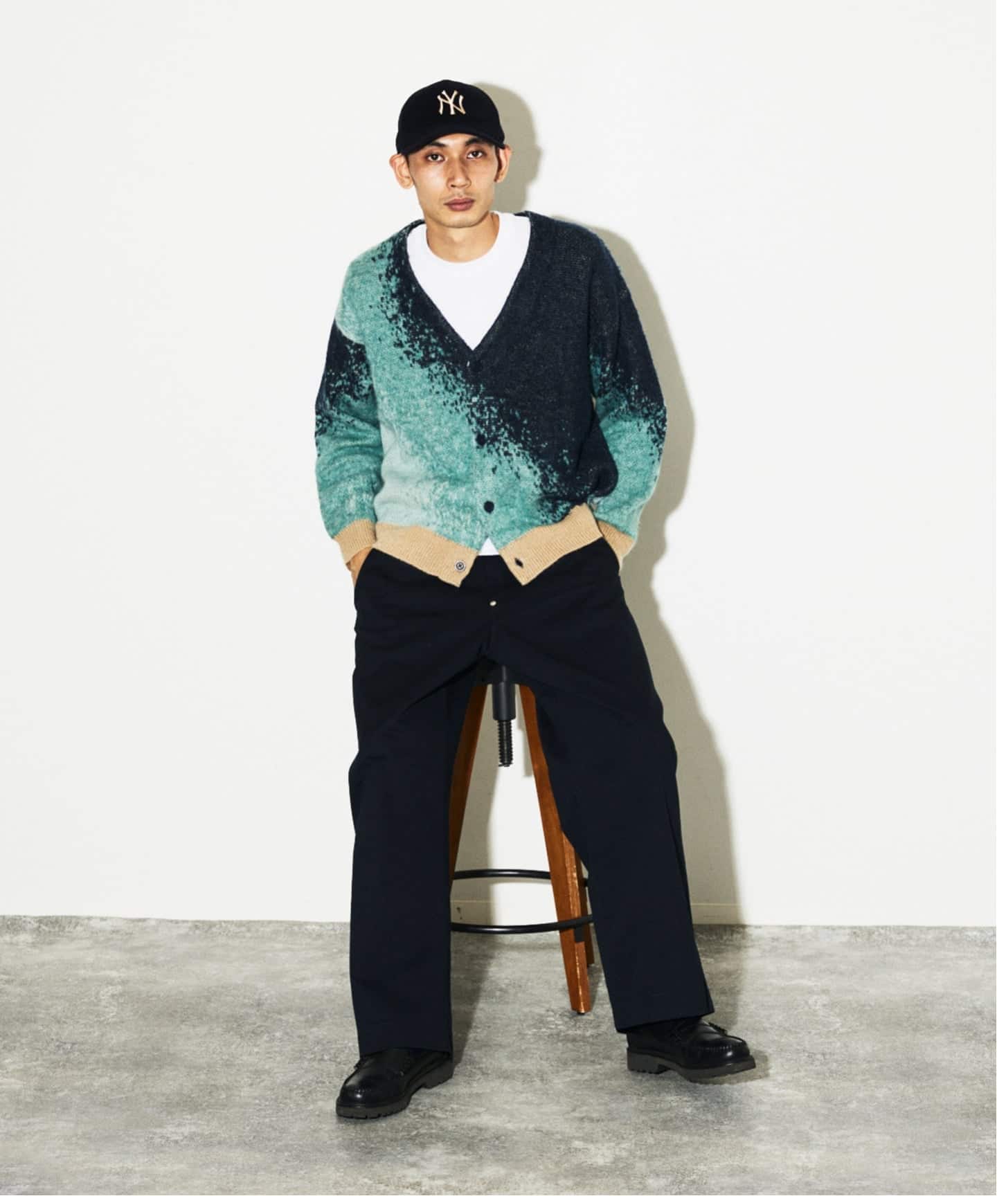 モヘア ミックス グラデーション カーディガン（カーディガン