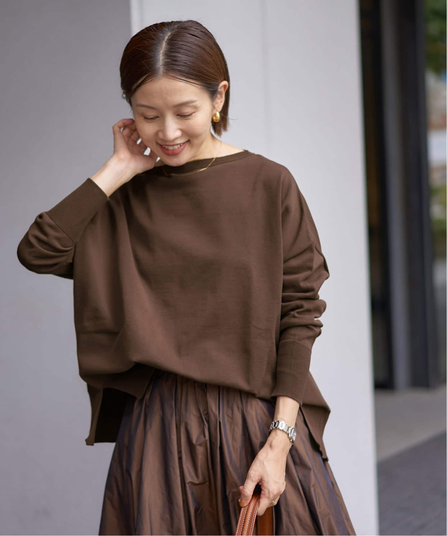 WEB限定/追加2》コットンストレッチ NEO2 ワイド長袖プルオーバー