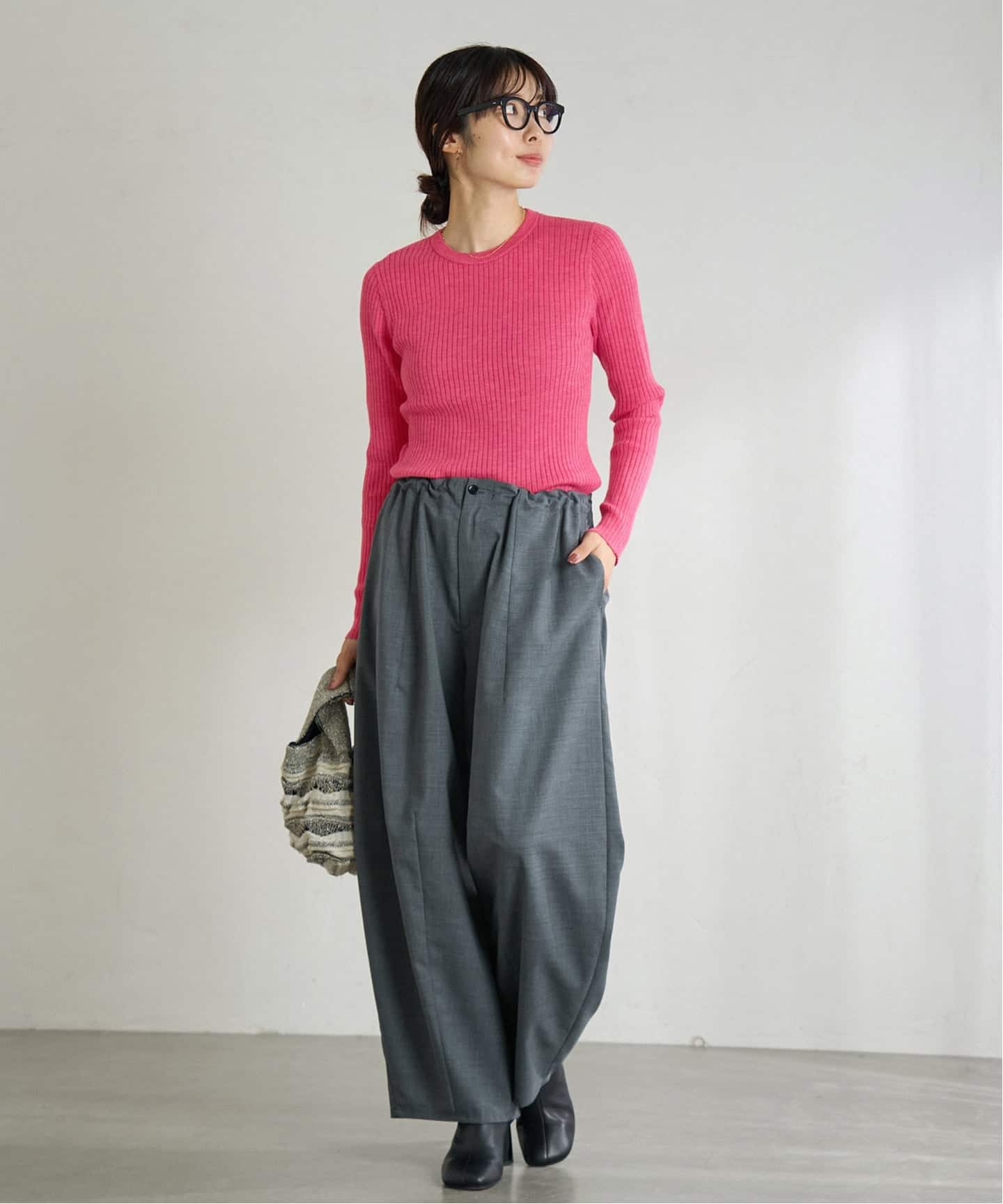 EXメリノリブ クルーネックプルオーバー（ニット／セーター）｜IENA