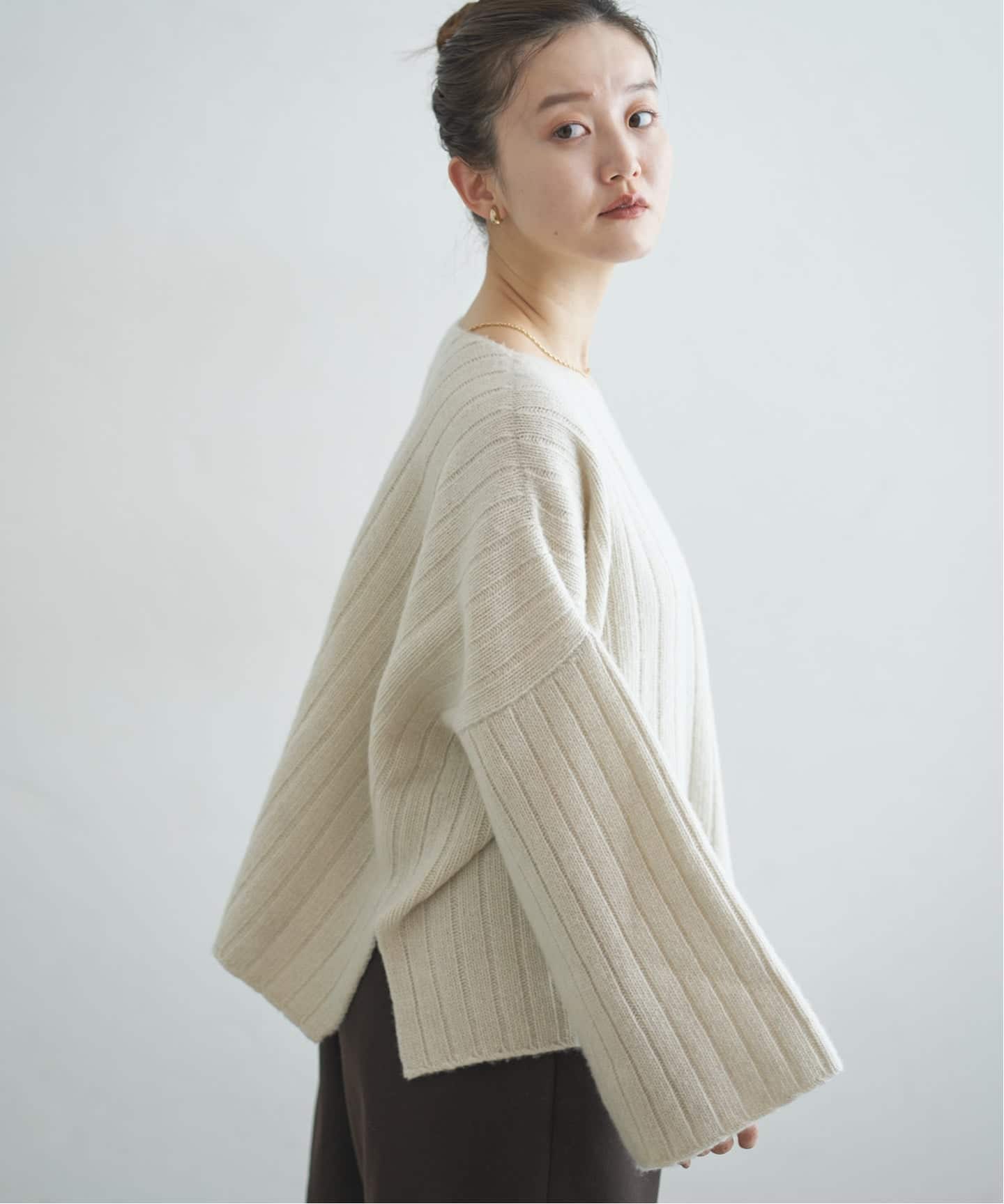 ワイドリブボートプルオーバー（ニット／セーター）｜IENA（イエナ）の