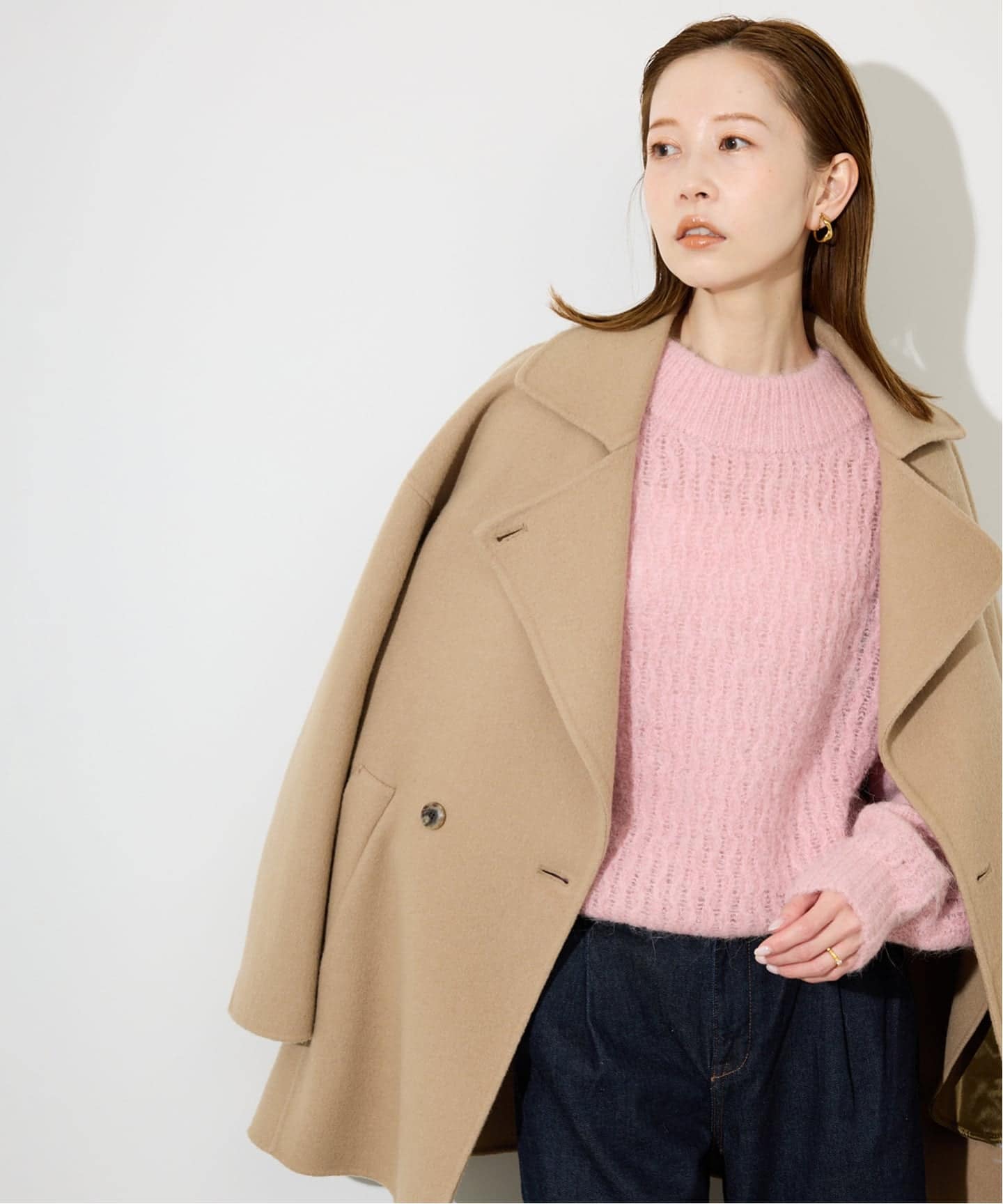 アルパカ混BIG プルオーバー（ニット／セーター）｜SLOBE IENA