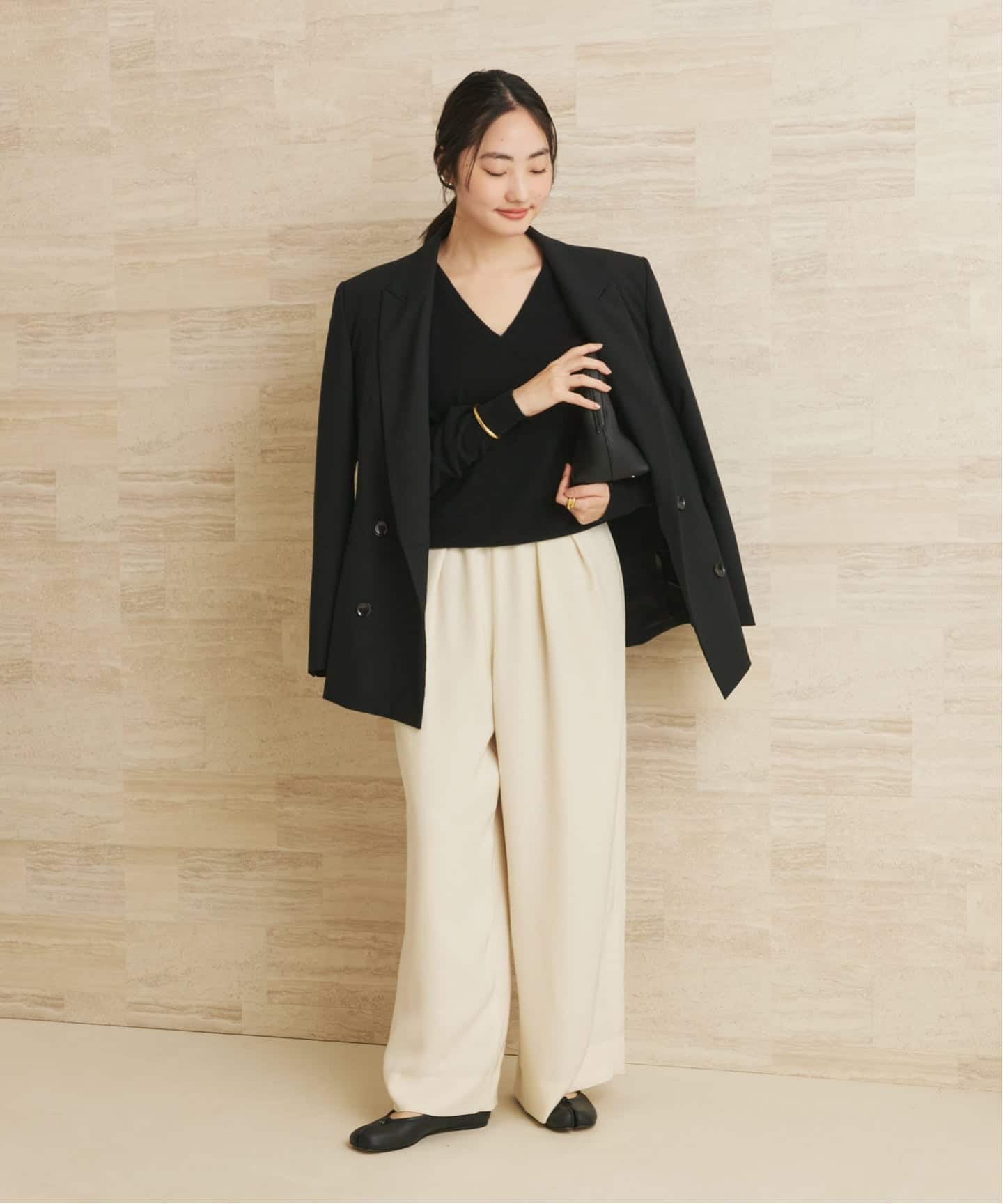 W/CAS Vネックプルオーバー（ニット／セーター）｜Plage（プラージュ