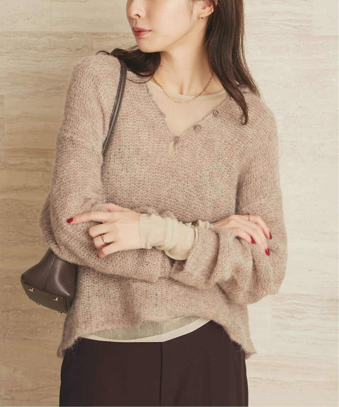 ALPACA MIX BUTTON ニット（ニット／セーター）｜Plage（プラージュ