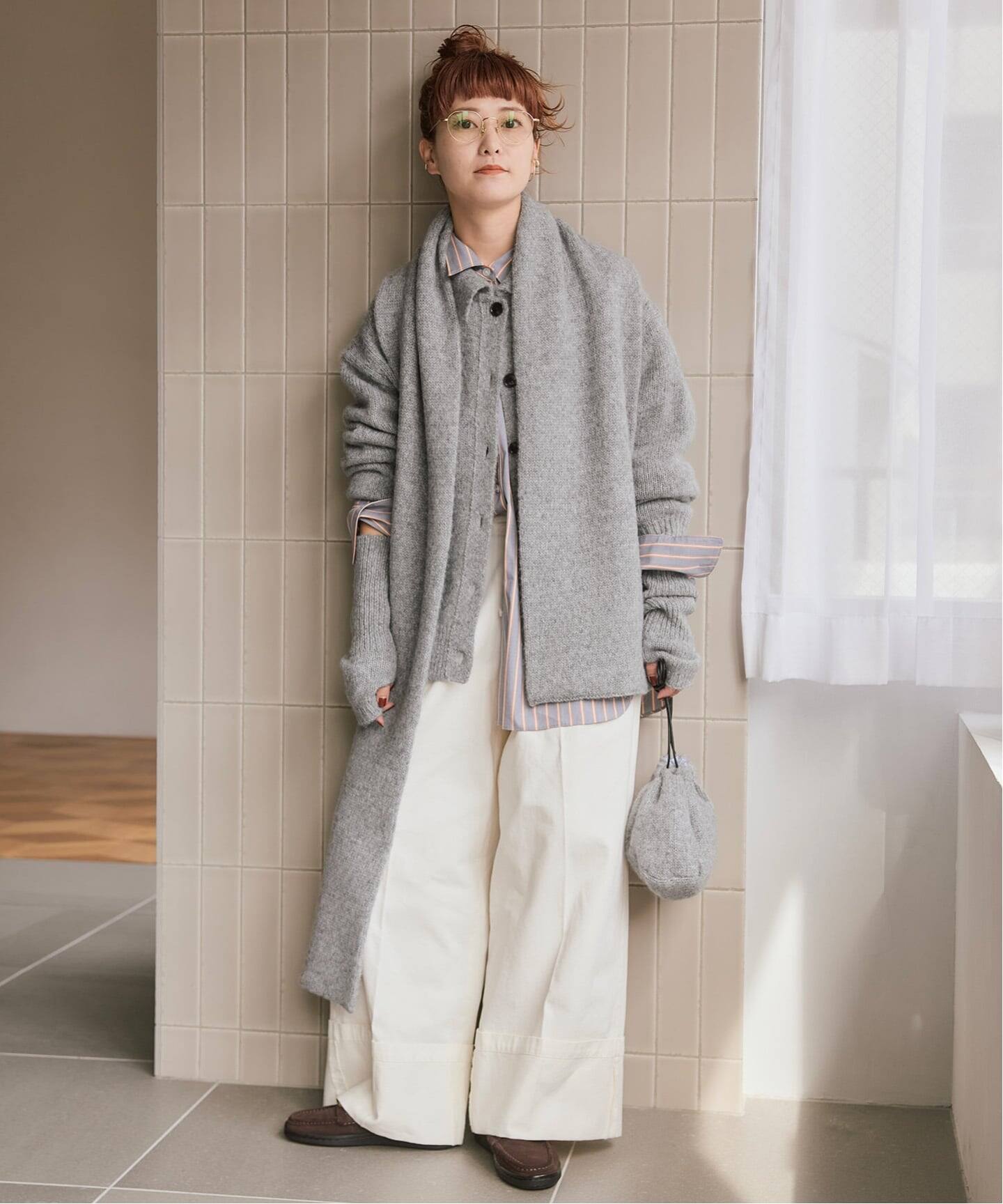 a&m アルパカミックスポロシャツニット（ニット／セーター）｜Spick