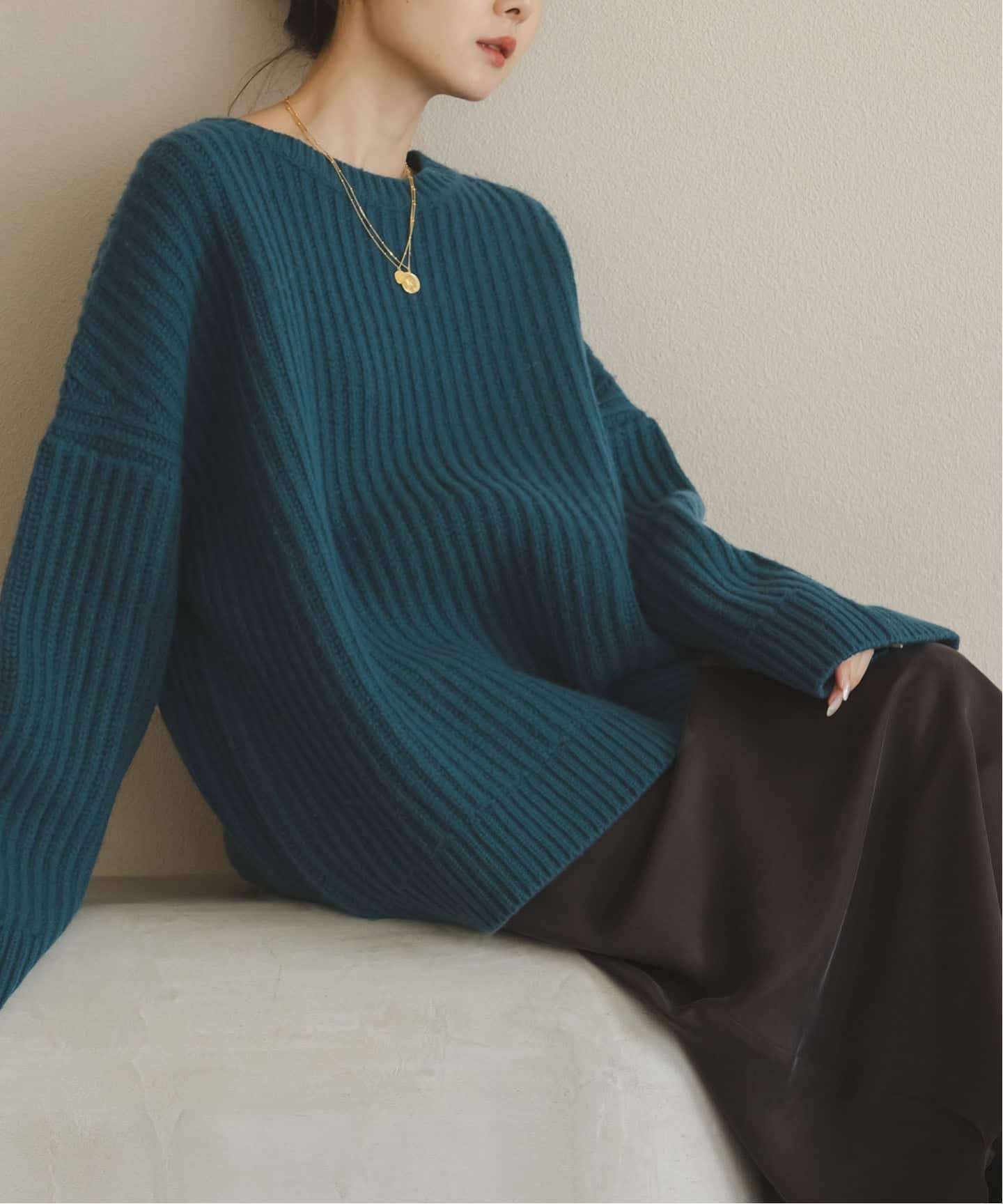 片畦ビッグニット（ニット／セーター）｜NOBLE（ノーブル）の通販