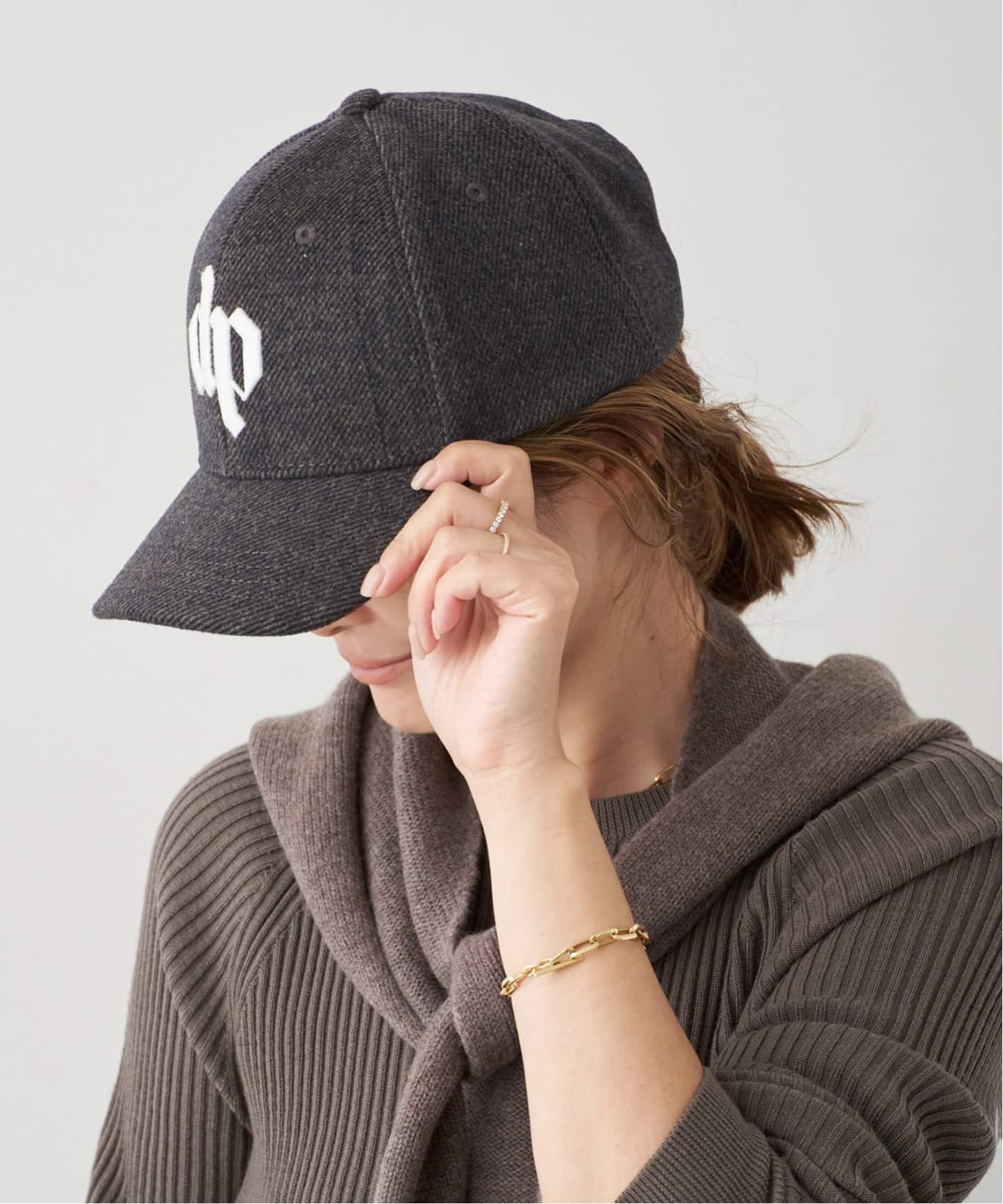 DARKPARK/ダークパーク】EMBROIDERED WOOL BASEBALL CAP（キャップ