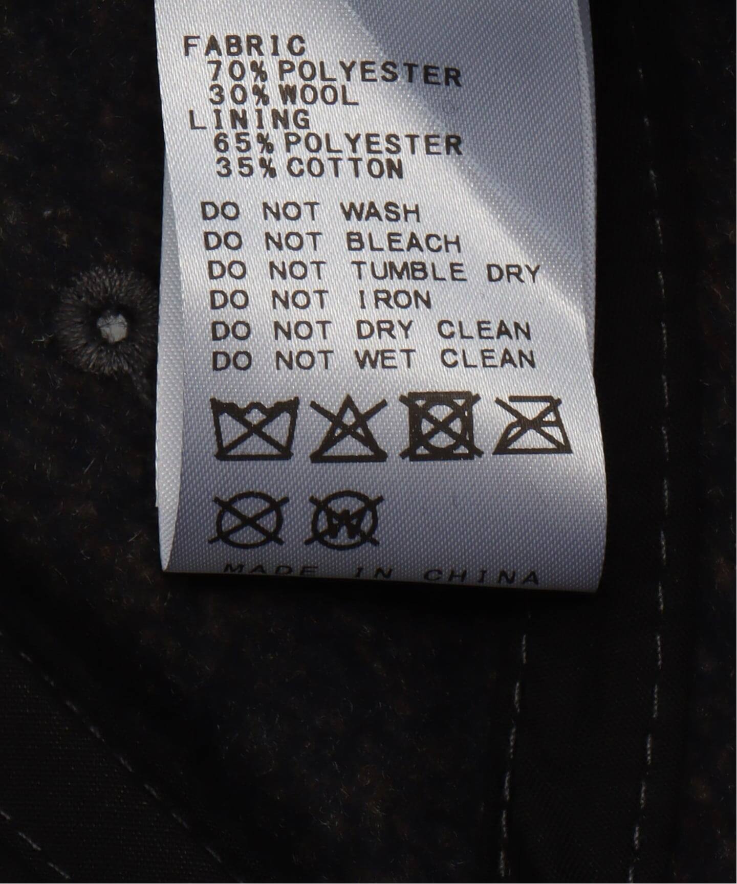 DARKPARK/ダークパーク】EMBROIDERED WOOL BASEBALL CAP（キャップ