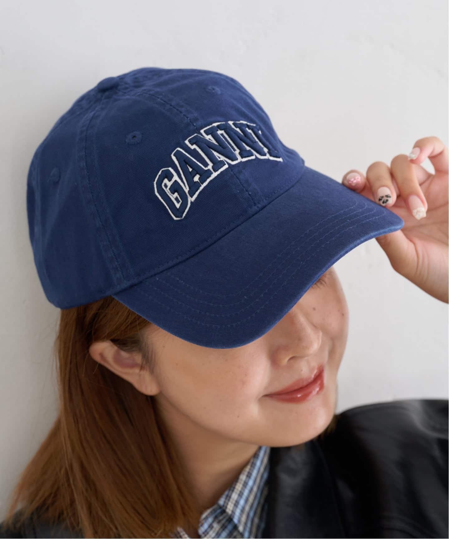 GANNI/ガニー Washed Cotton Canvas Cap Emb（キャップ）｜U by
