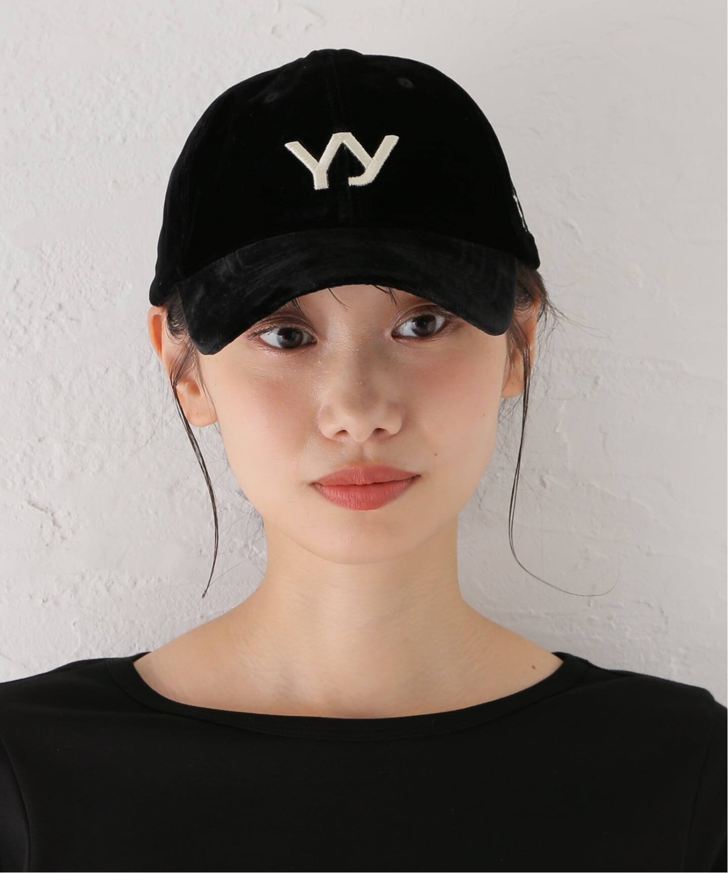 OPEN YY/オープンワイワイ YY VELVET BALL CAP（キャップ）｜U by