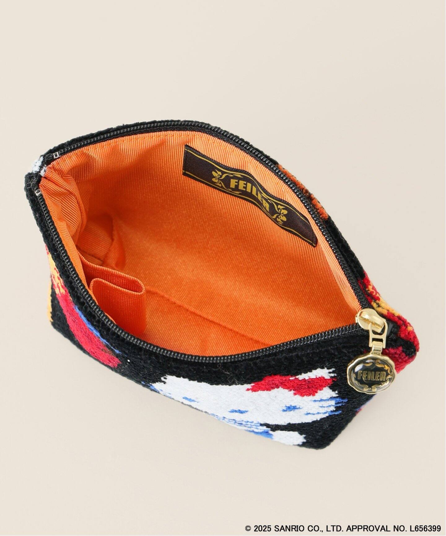 FEILER/フェイラー 別注 DLICIEUX HELLO KITTY 舟形ポーチ（ポーチ