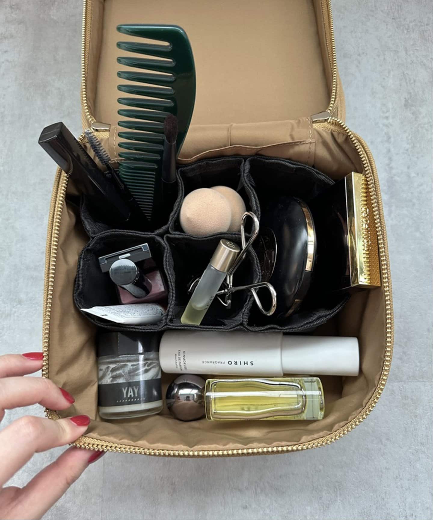 追加4》【BISOU×L'EAU】マルチポーチ（キャンバス） Lサイズ（ポーチ