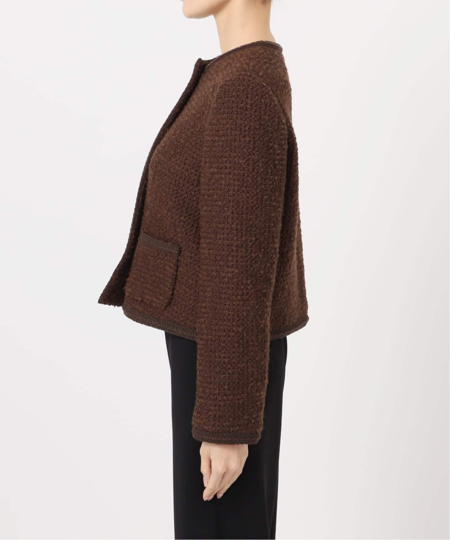 Tweed ブレザー 2（ノーカラージャケット）｜Deuxieme Classe