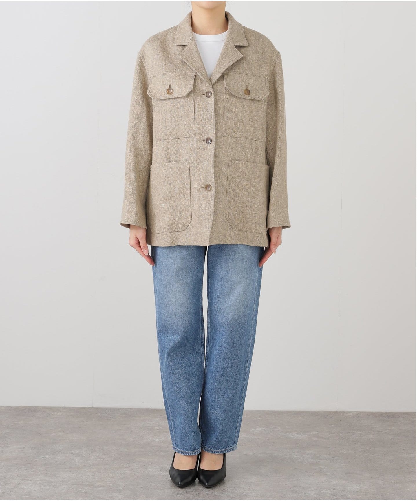 リネンサファリジャケット（ミリタリー）｜Spick and Span（スピック