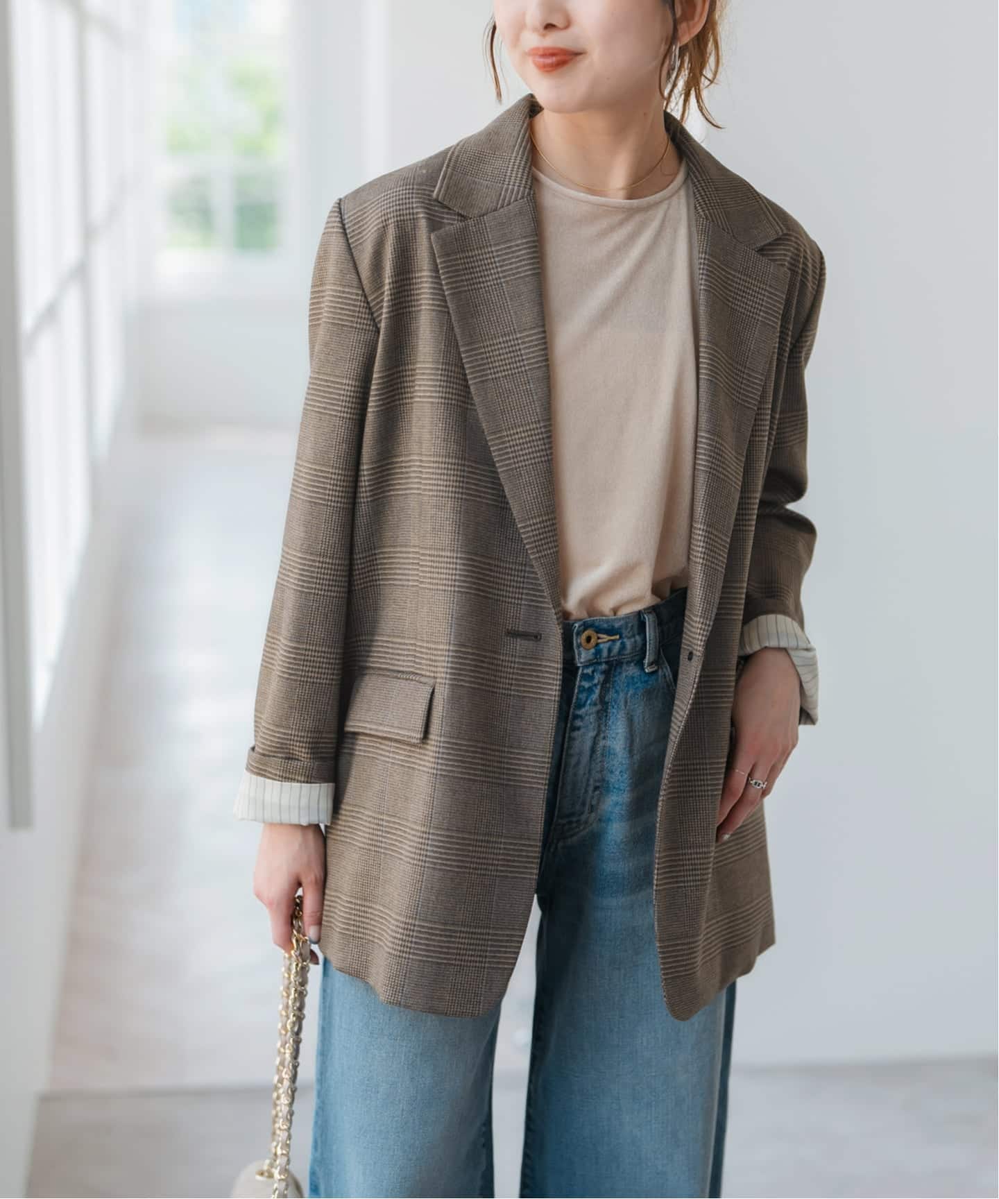 クラシカルチェックジャケット（テーラードジャケット）｜Spick and