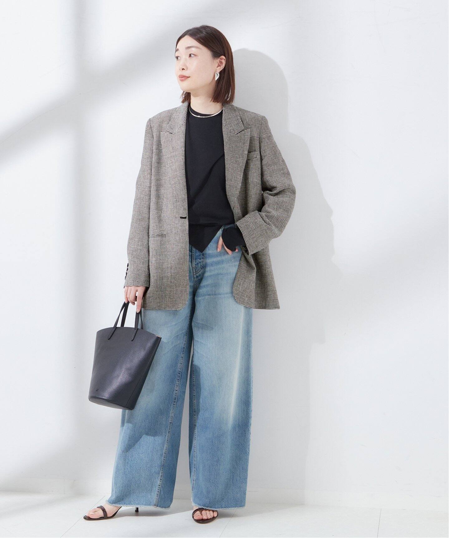 NALYA リネン/チェックジャケット（テーラードジャケット）｜JOURNAL