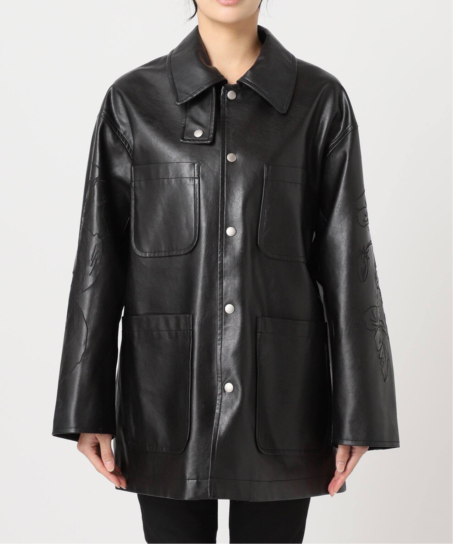 追加》【TOLIGHT×JOURNALSTANDARD】エンブロイダリー ブルゾン（レザー