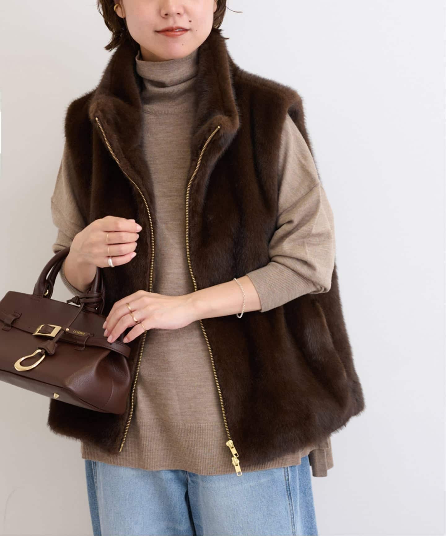 スタンドカラーファーベスト（ベスト）｜JOURNAL STANDARD relume