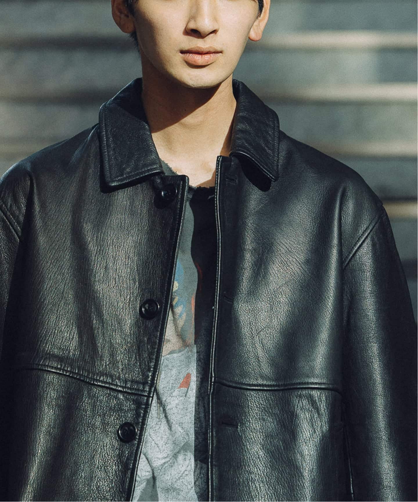 ゴートレザー ウォッシュド カーコート（レザージャケット）｜JOURNAL