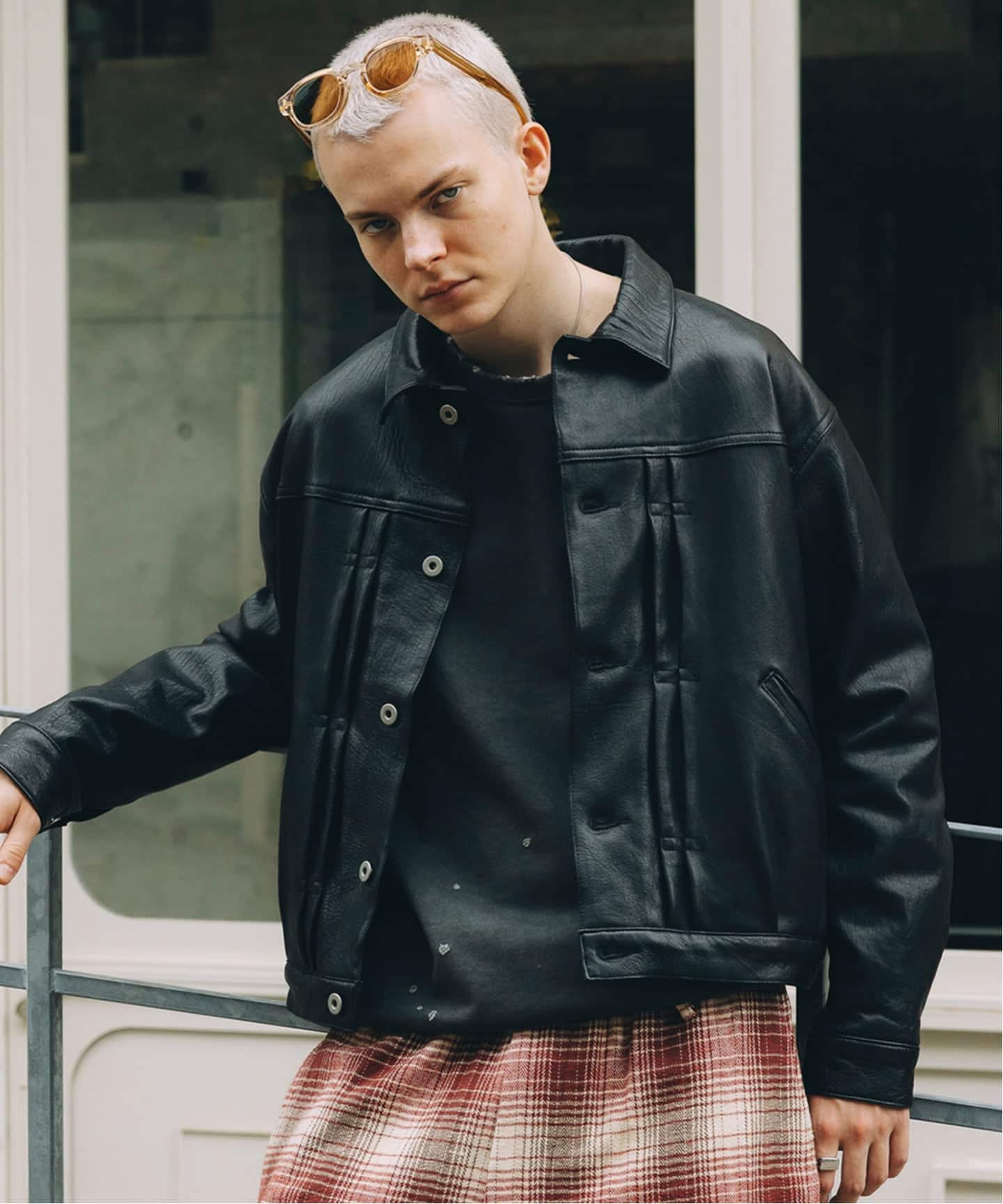 ニュージーランド ラムレザー トラッカージャケット（レザージャケット