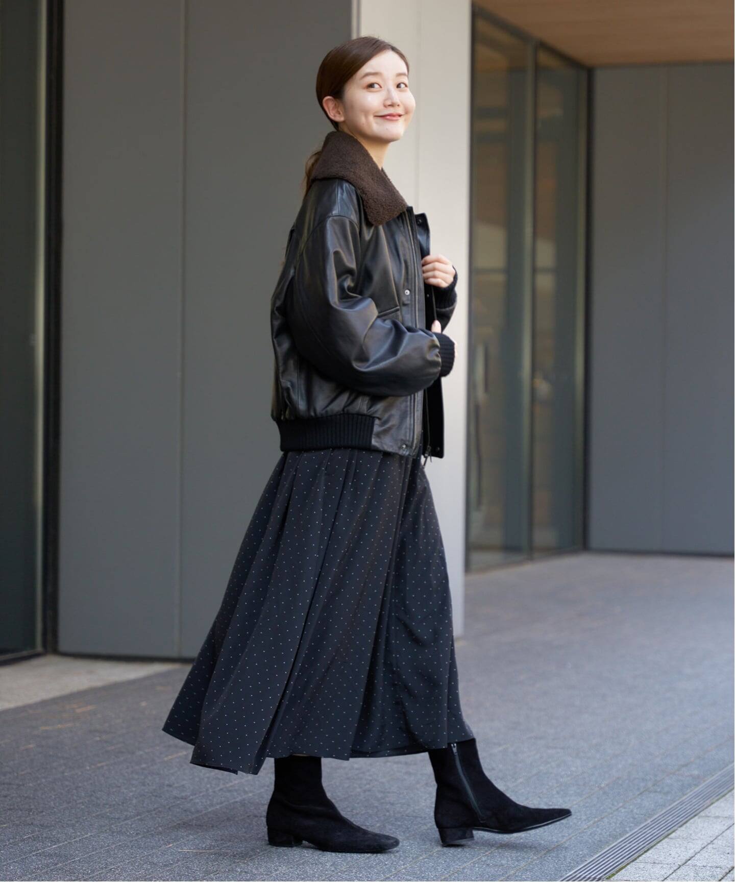 シープスキンジップブルゾン（レザージャケット）｜IENA（イエナ）の