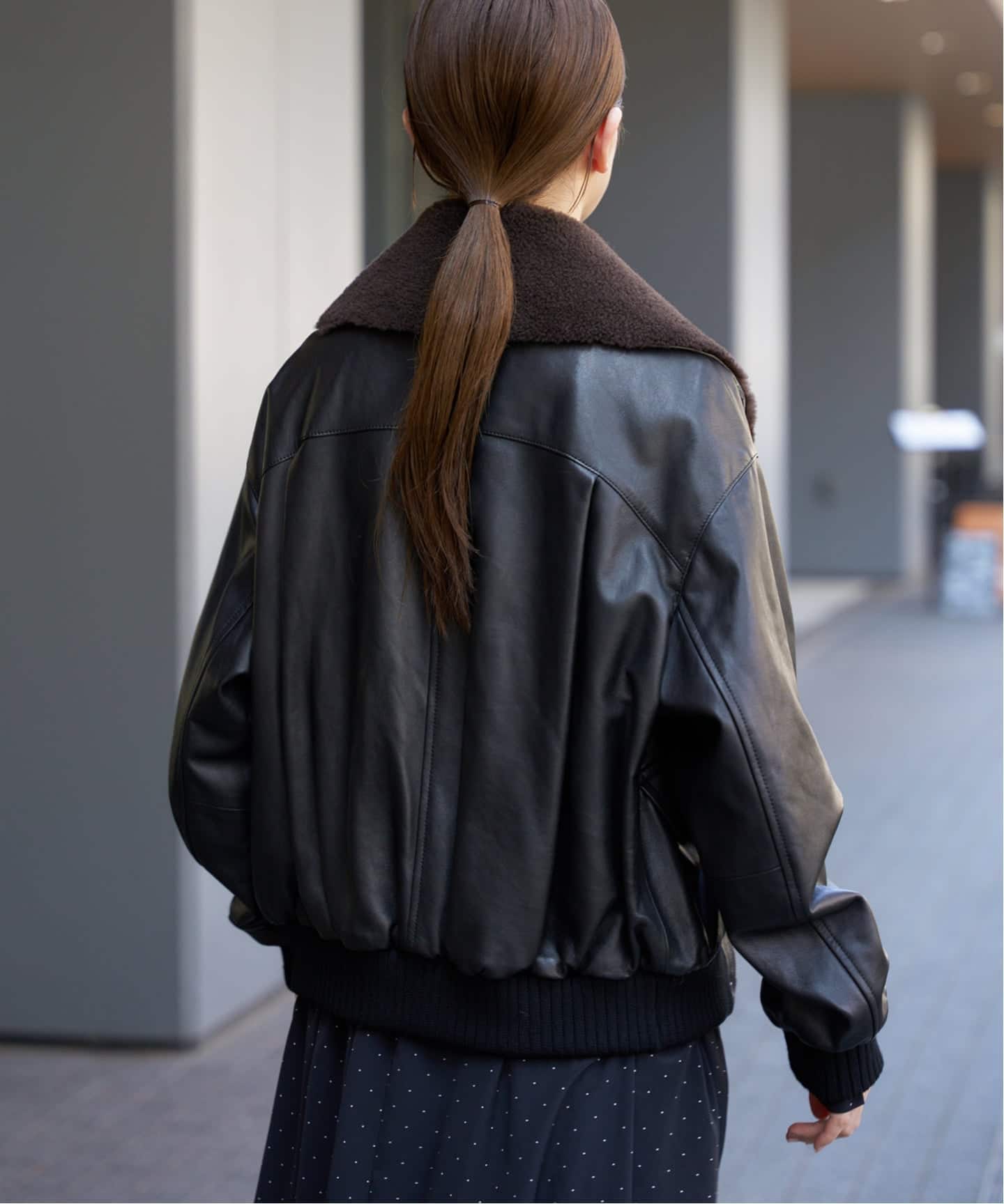 シープスキンジップブルゾン（レザージャケット）｜IENA（イエナ）の