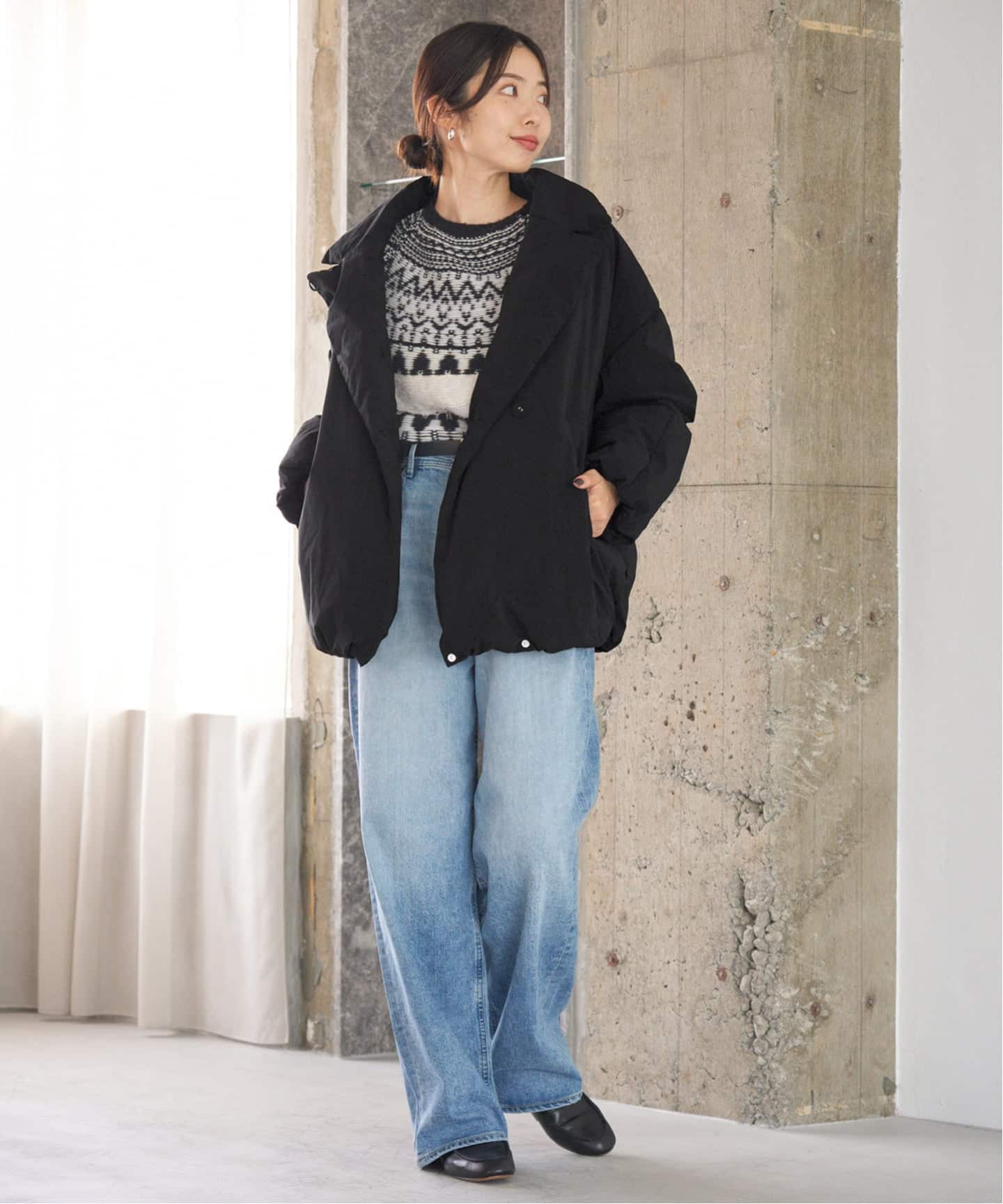 追加》ARTIROSA 撥水テイラーコクーンダウン（ダウンジャケット