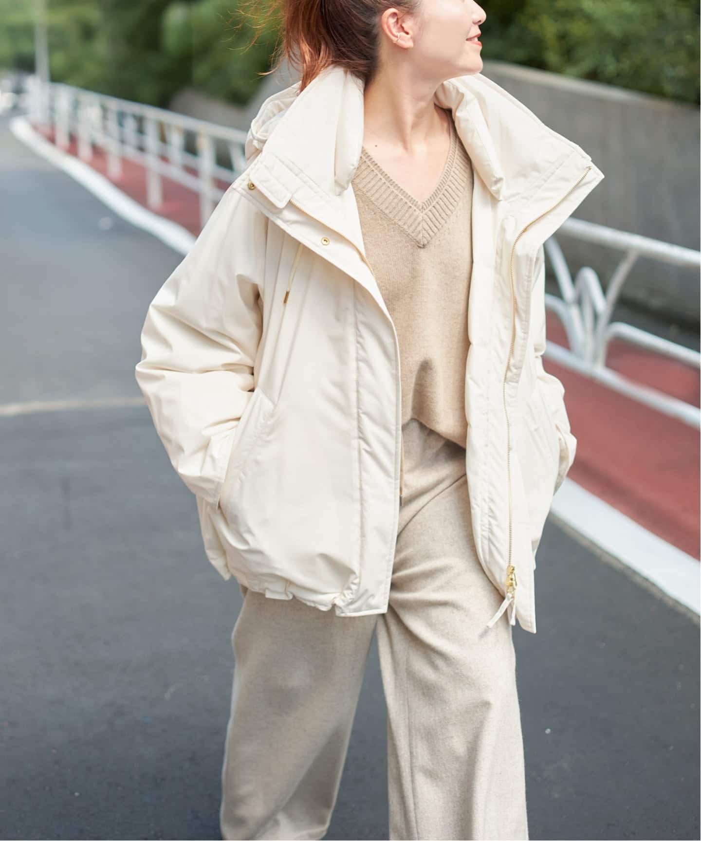 追加》2WAY撥水ダウンハーフコート（ダウン・中綿ベスト）｜Spick and