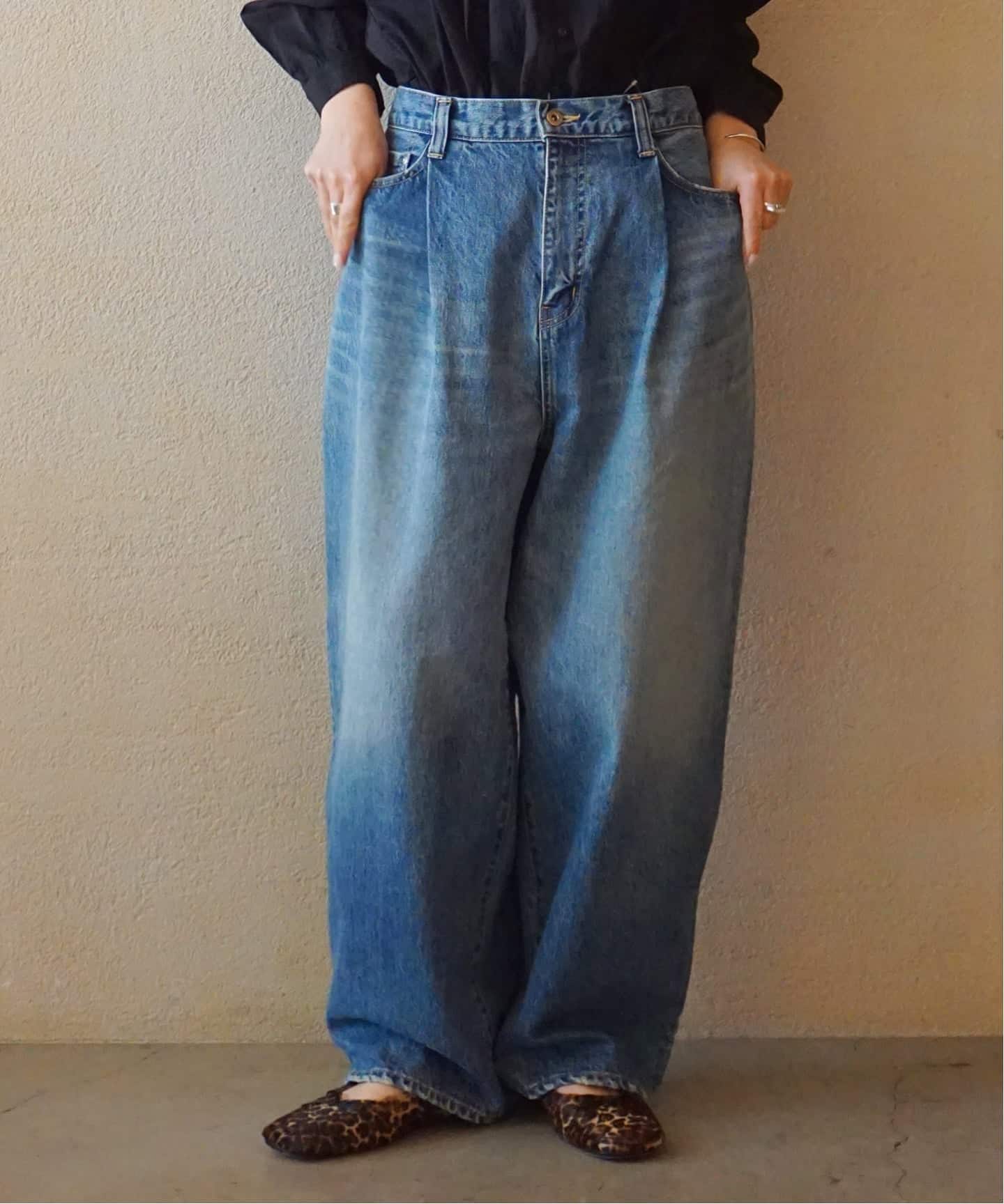 追加2》13OZデニム タックラウンドパンツ（デニムパンツ・ジーンズ