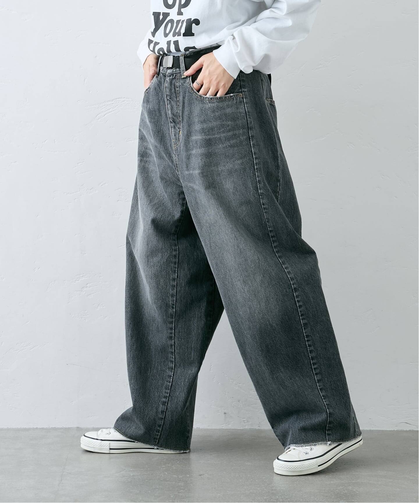 13OZデニム スウィッチパンツ（BLK）（デニムパンツ・ジーンズ