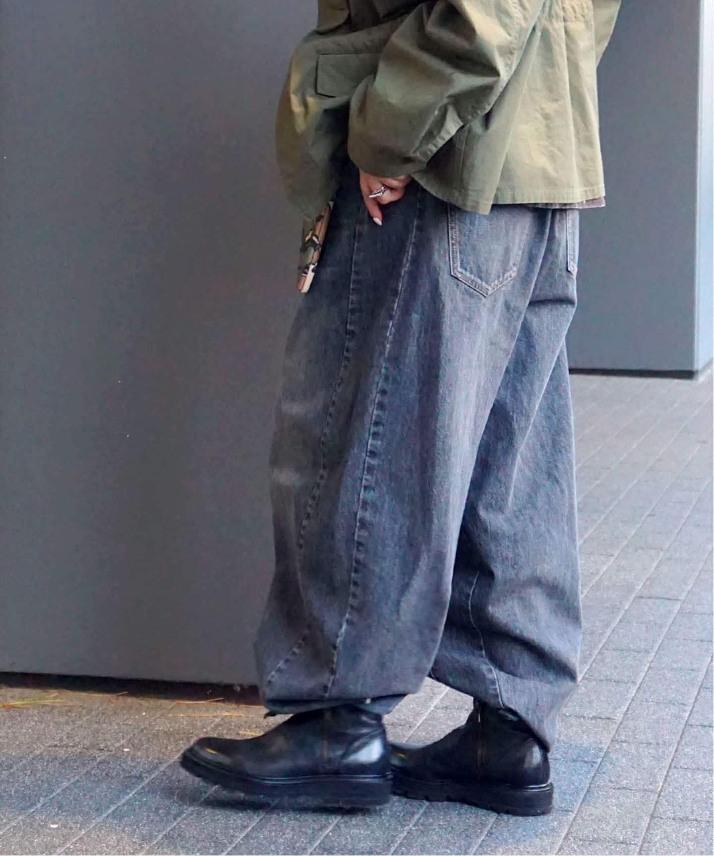 13OZデニム スウィッチパンツ（BLK）（デニムパンツ・ジーンズ