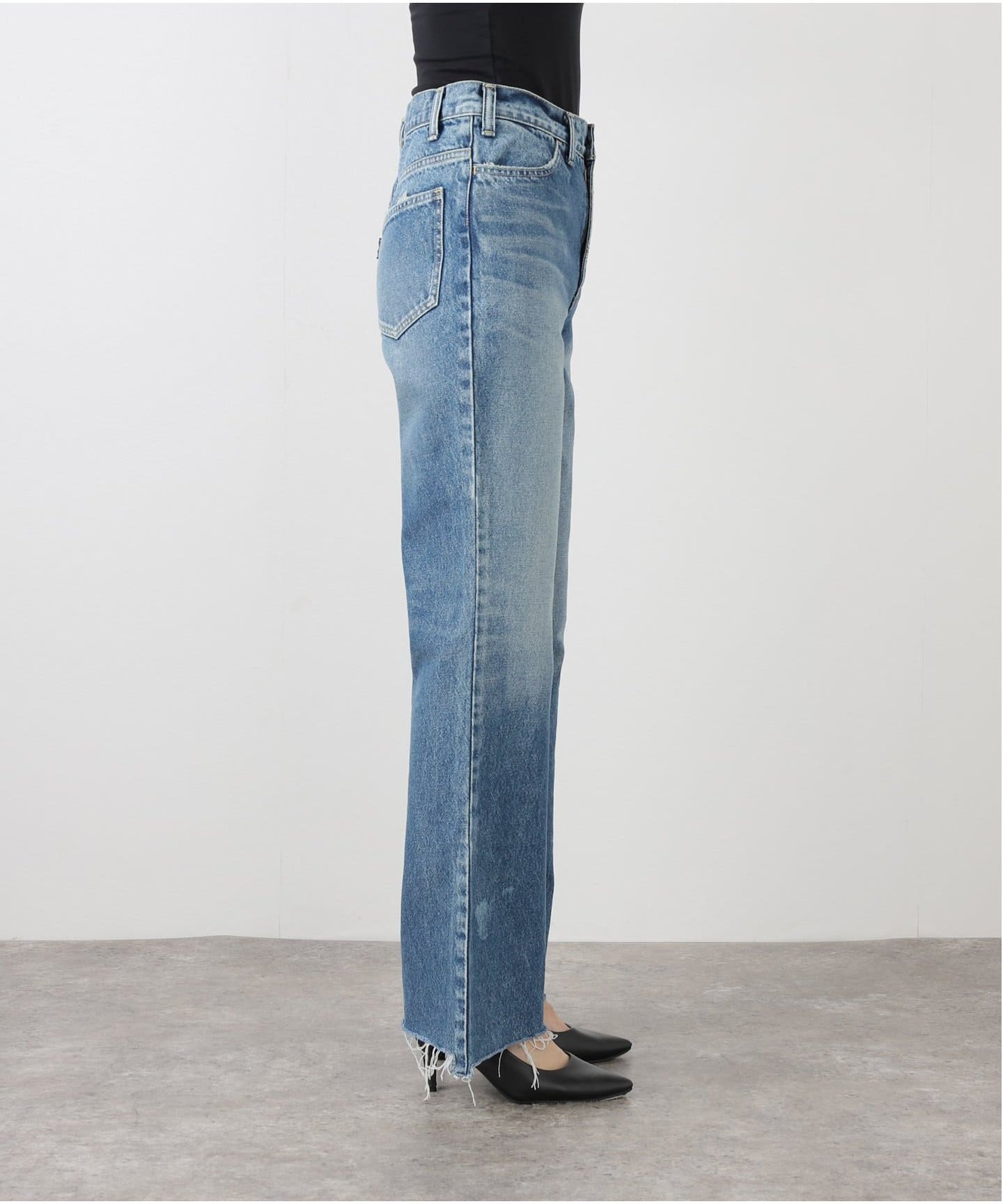 MADISONBLUE / マディソンブルー】HEM CUT FLARE PANTS DENIM（デニム