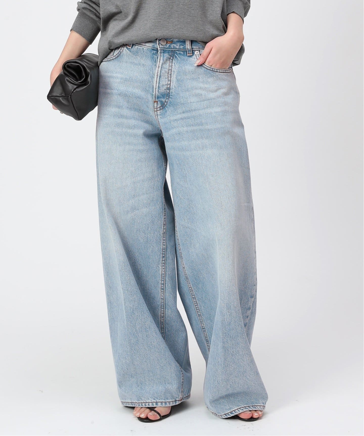 HAIKURE/ハイクル】BETHANY BLUE AQUA denim（スラックス）｜AP STUDIO