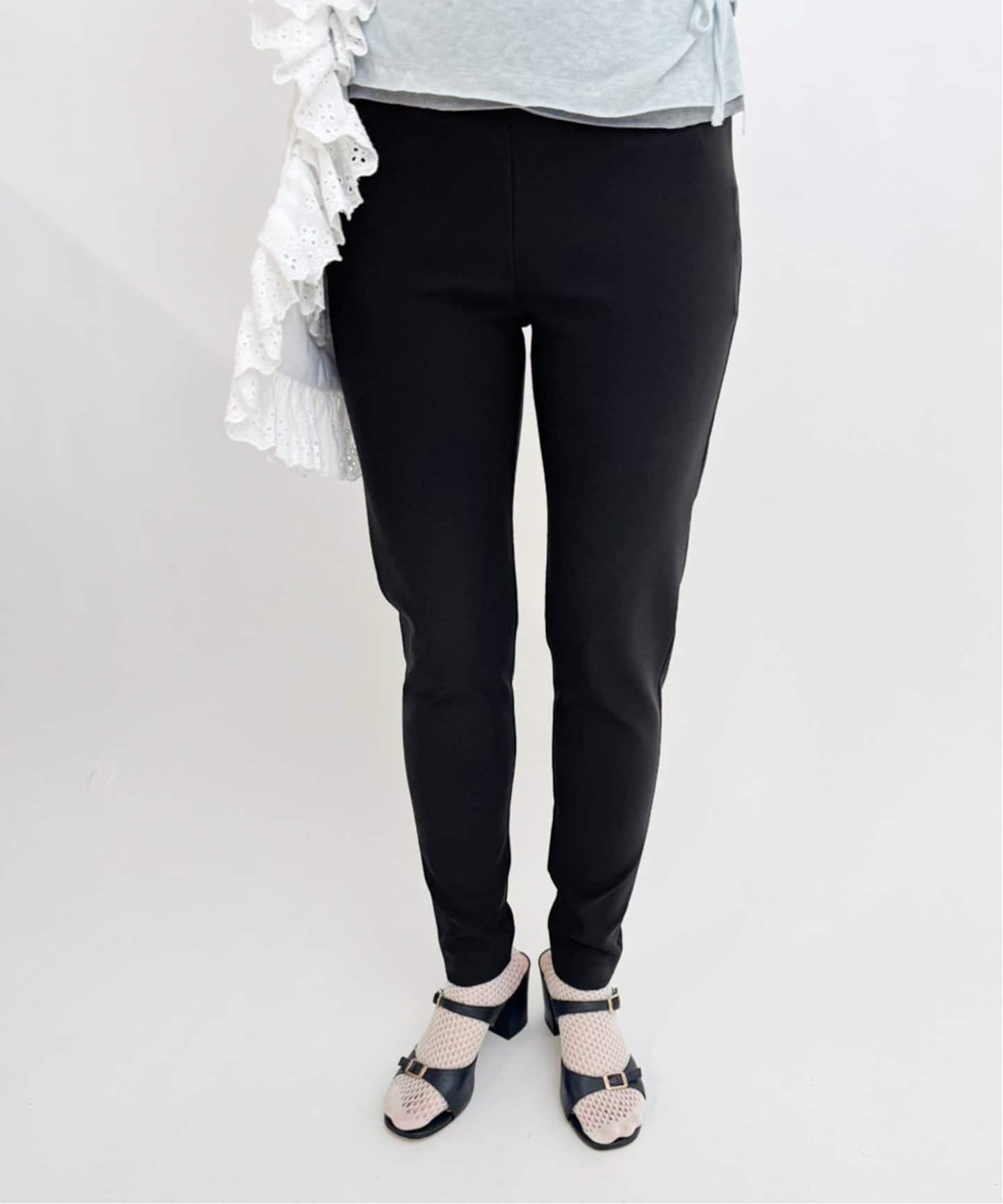 追加3》abc ハイウエスト ストレッチスリムパンツ（スラックス）｜EDIT