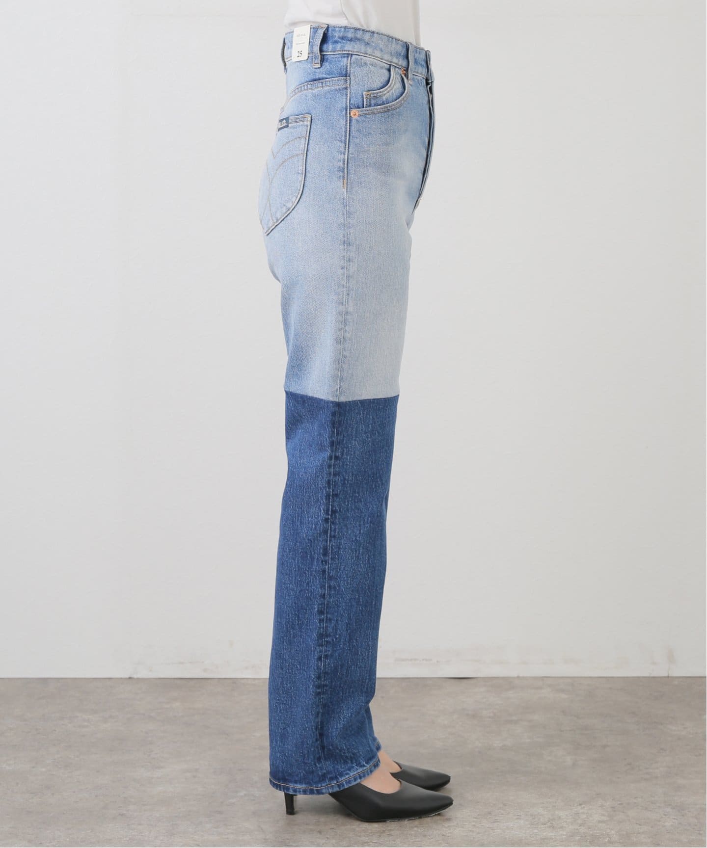 ROLLAS/ローラス】bicolor denim pants（デニムパンツ・ジーンズ