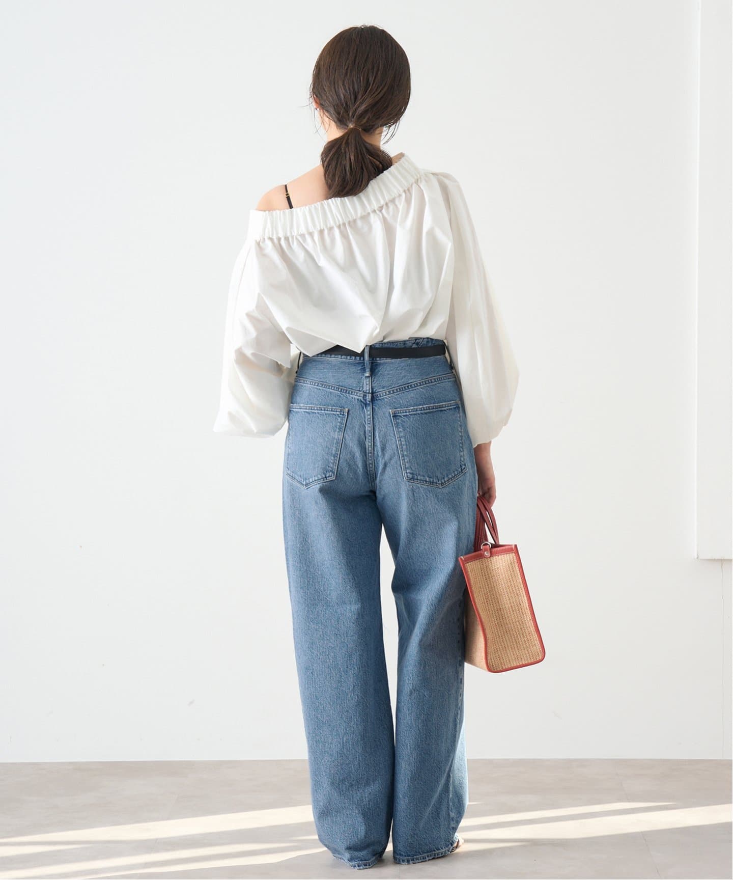 upper hights/アッパーハイツ 別注 THE GARNET ワイドストレートデニム