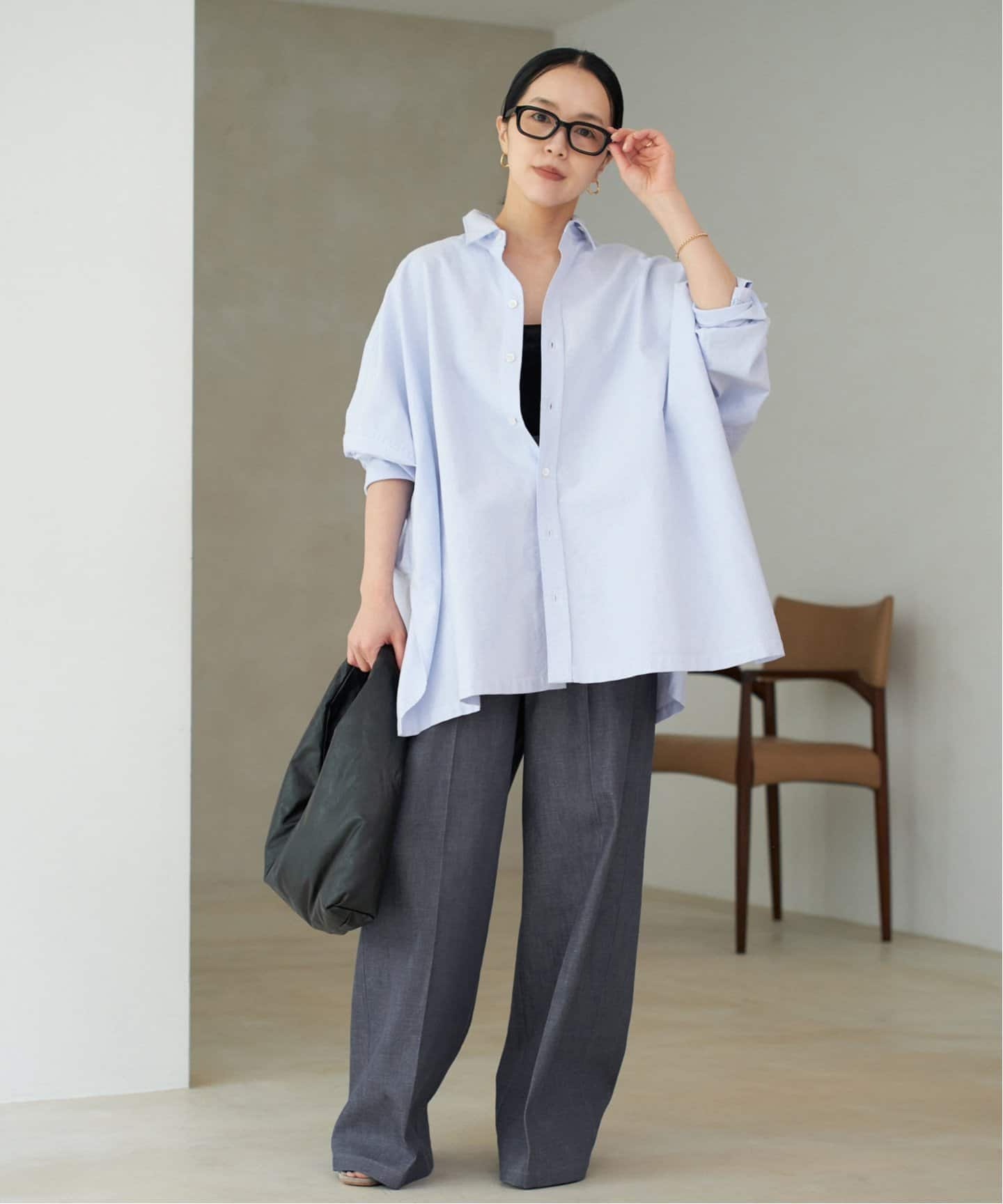 Rigid denim like スラックス（スラックス）｜Plage（プラージュ）の