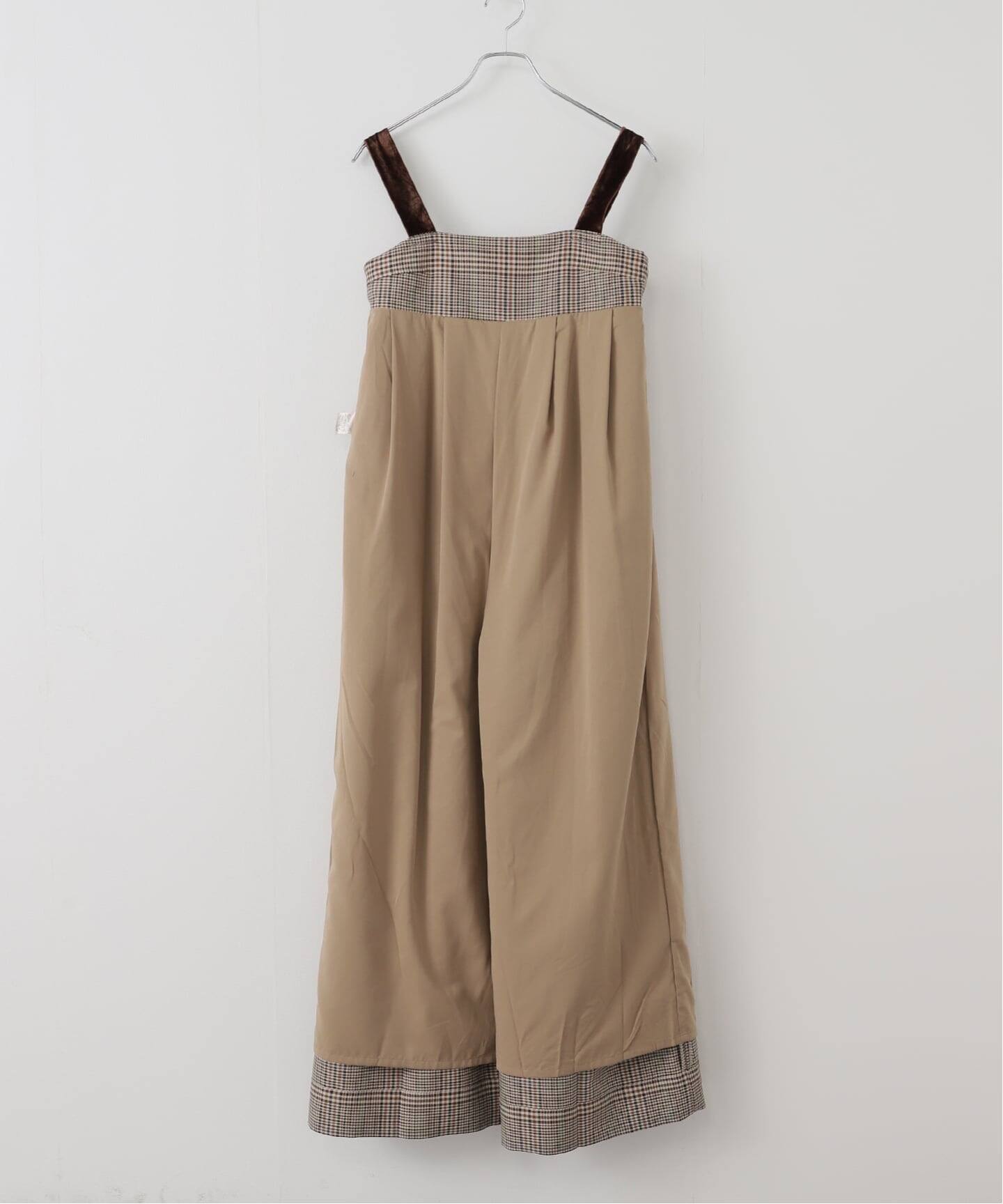 TODAYFUL Check Wide Combinaison（サロペット／オーバーオール