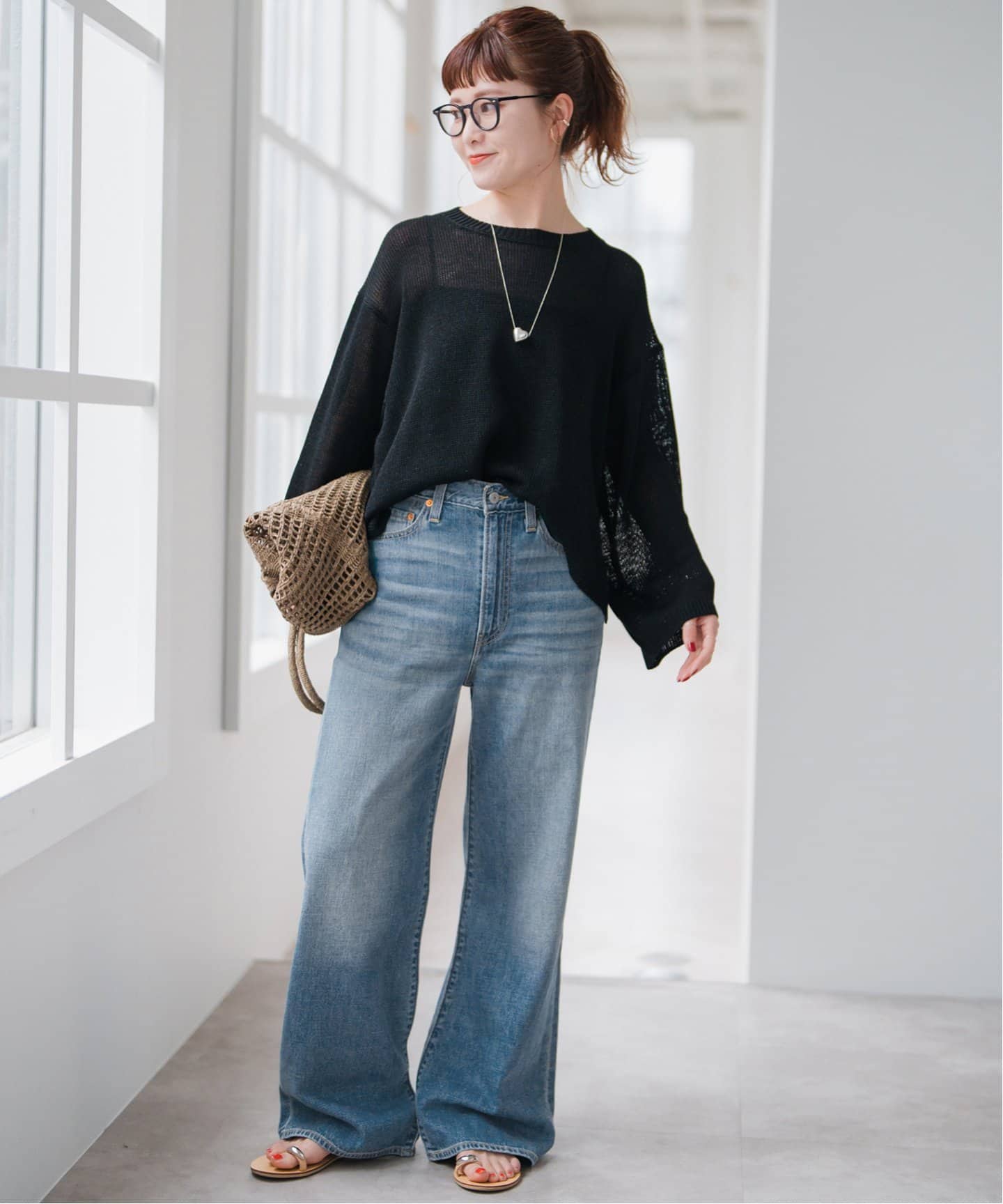 LEVI'S/リーバイス S*S 別注SMU RIBCAGE WIDE LEG（デニムパンツ