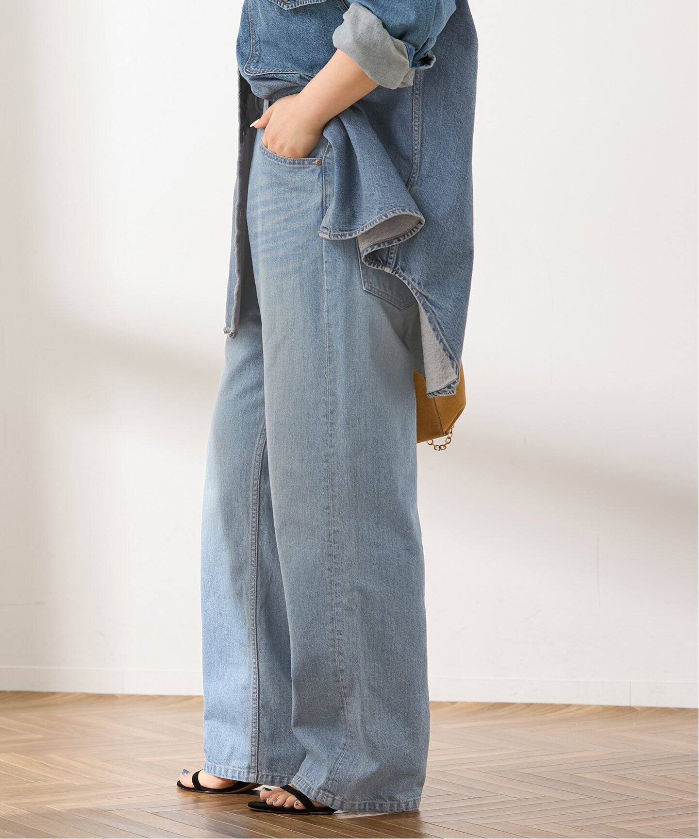 金子綾さん着用】デニム5ポケットパンツ（デニムパンツ・ジーンズ