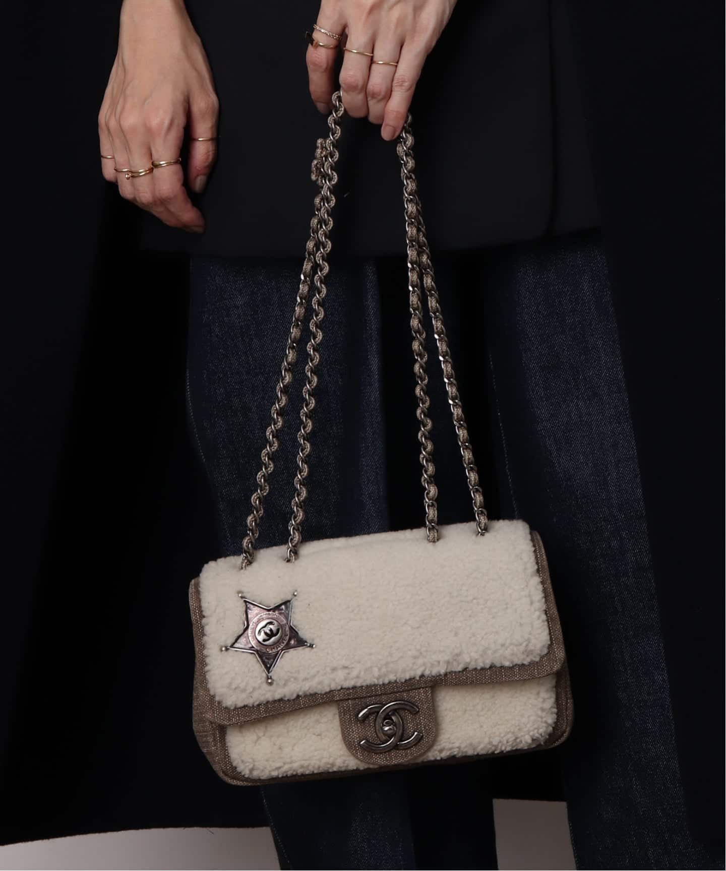 VINTAGE CHANEL/シャネル】Paridalas チェーンショルダーバッグ mouton