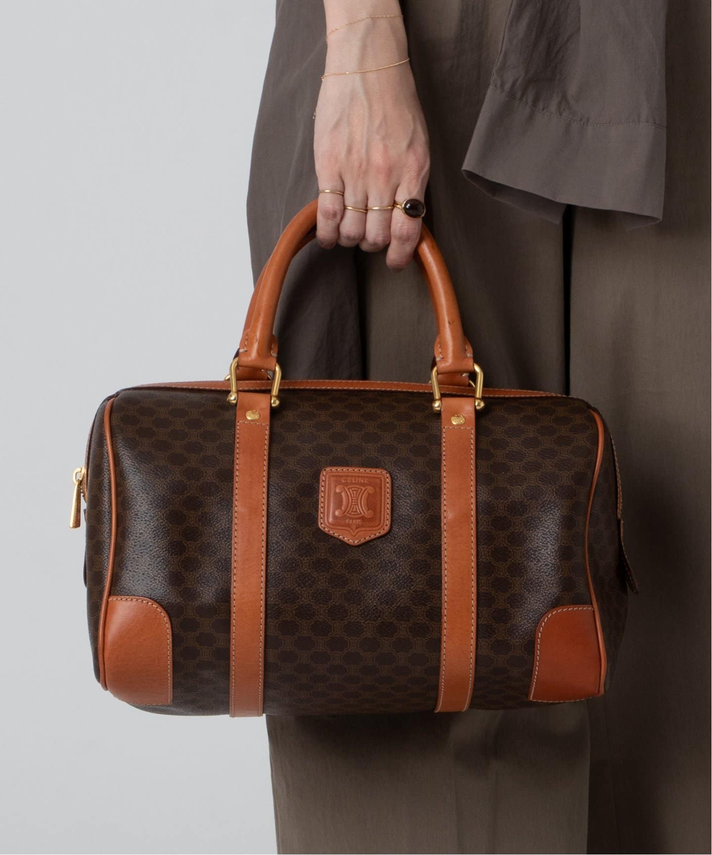 VINTAGE CELINE/セリーヌ】macadam ボストンバッグ 31（ボストンバッグ