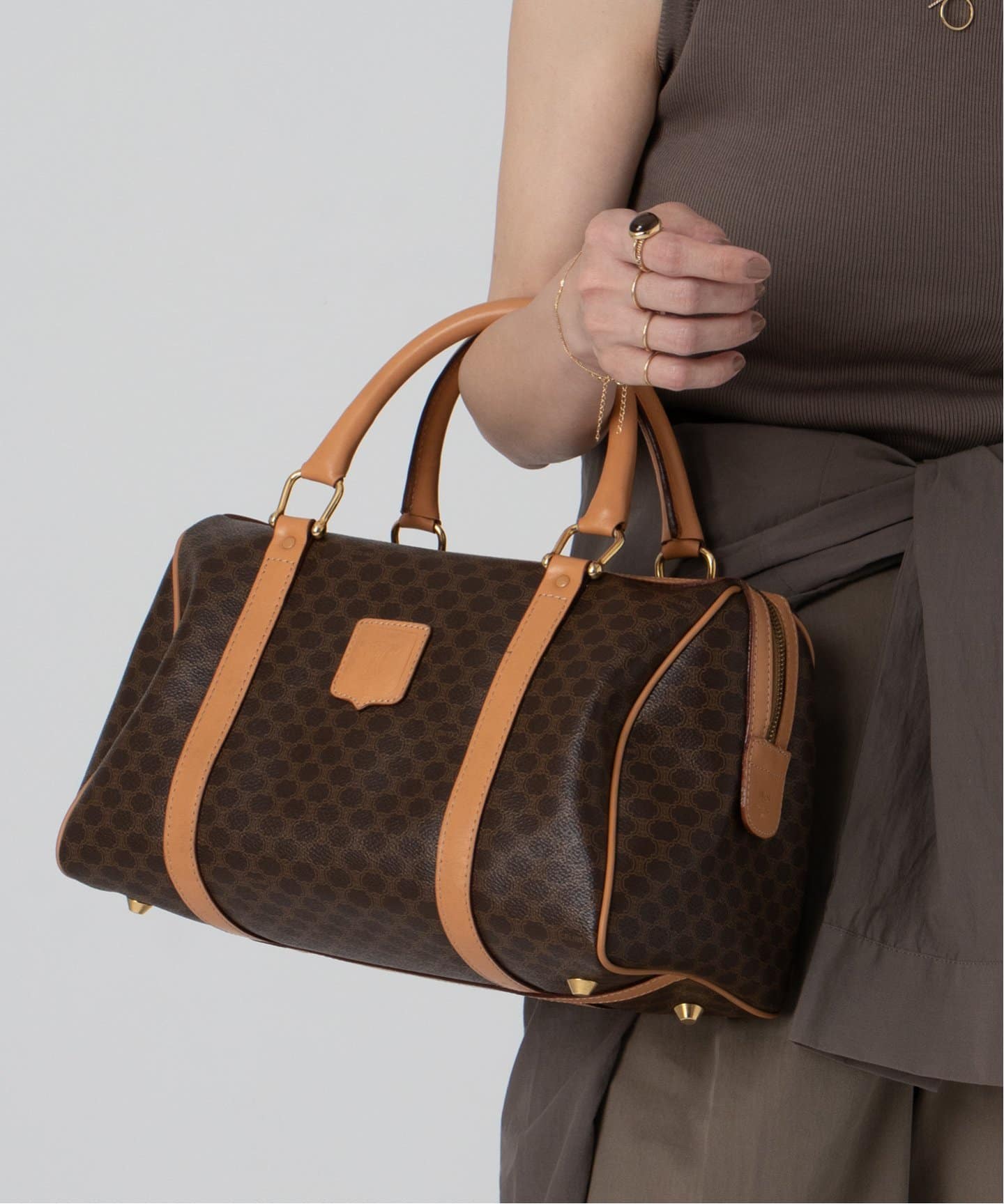 VINTAGE CELINE/セリーヌ】macadam ボストンバッグ 31（ボストンバッグ